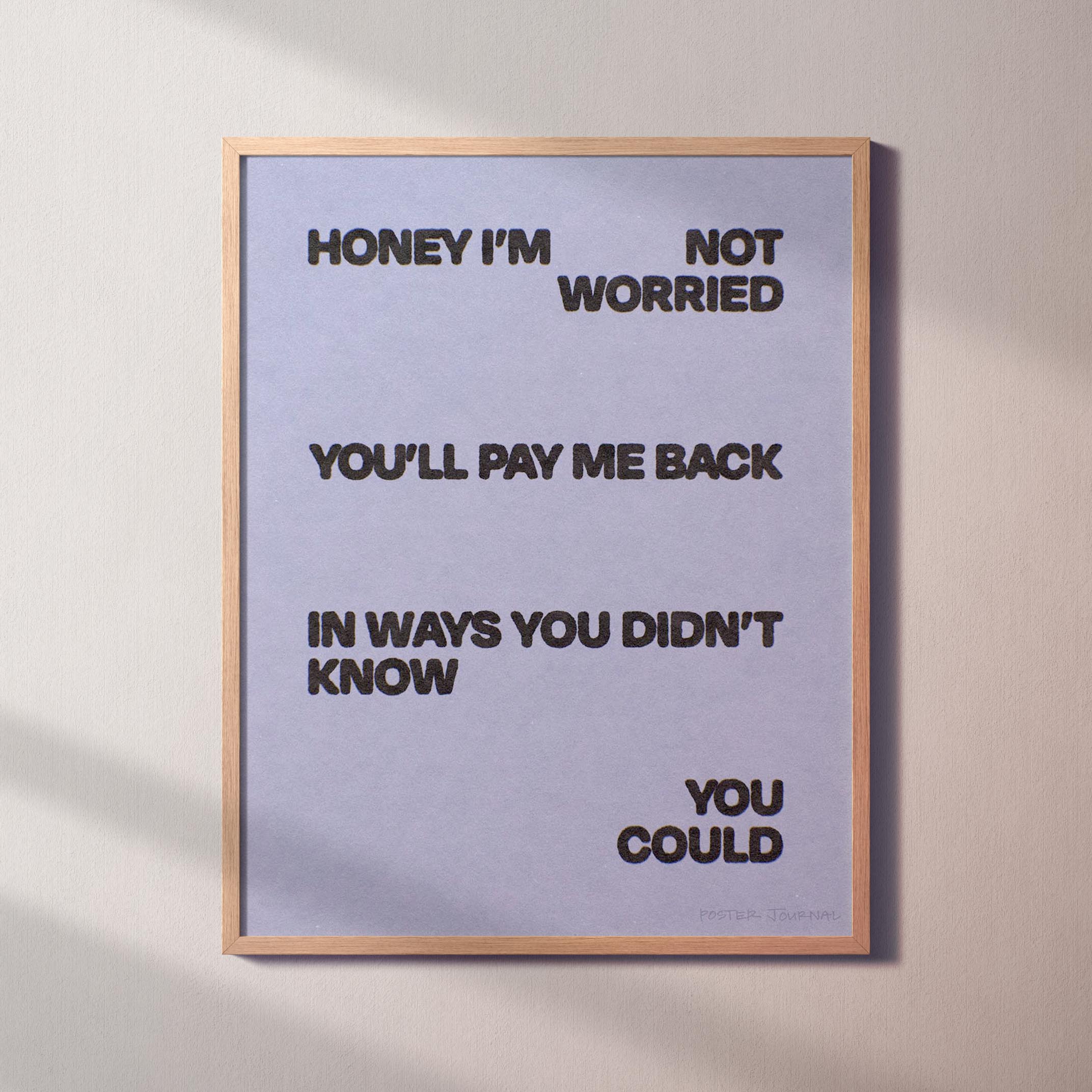 WORRIED PRINT