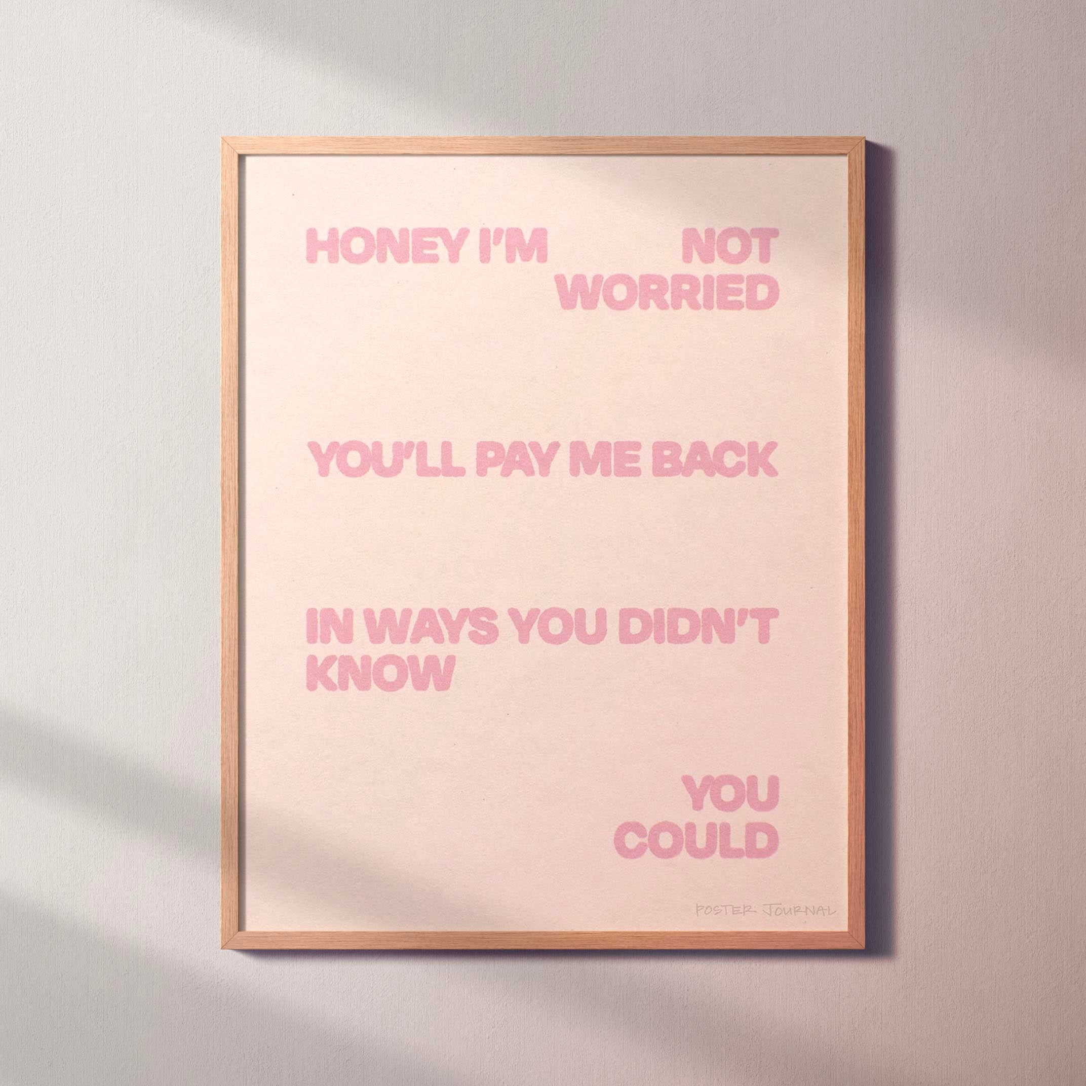 WORRIED PRINT
