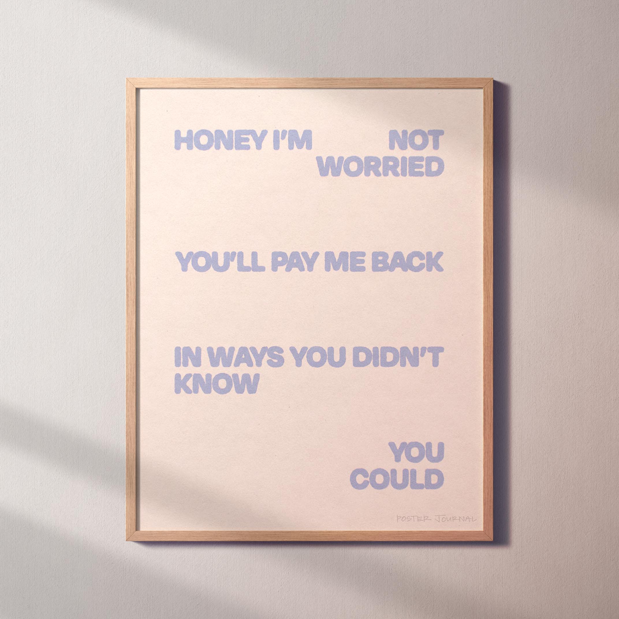 WORRIED PRINT