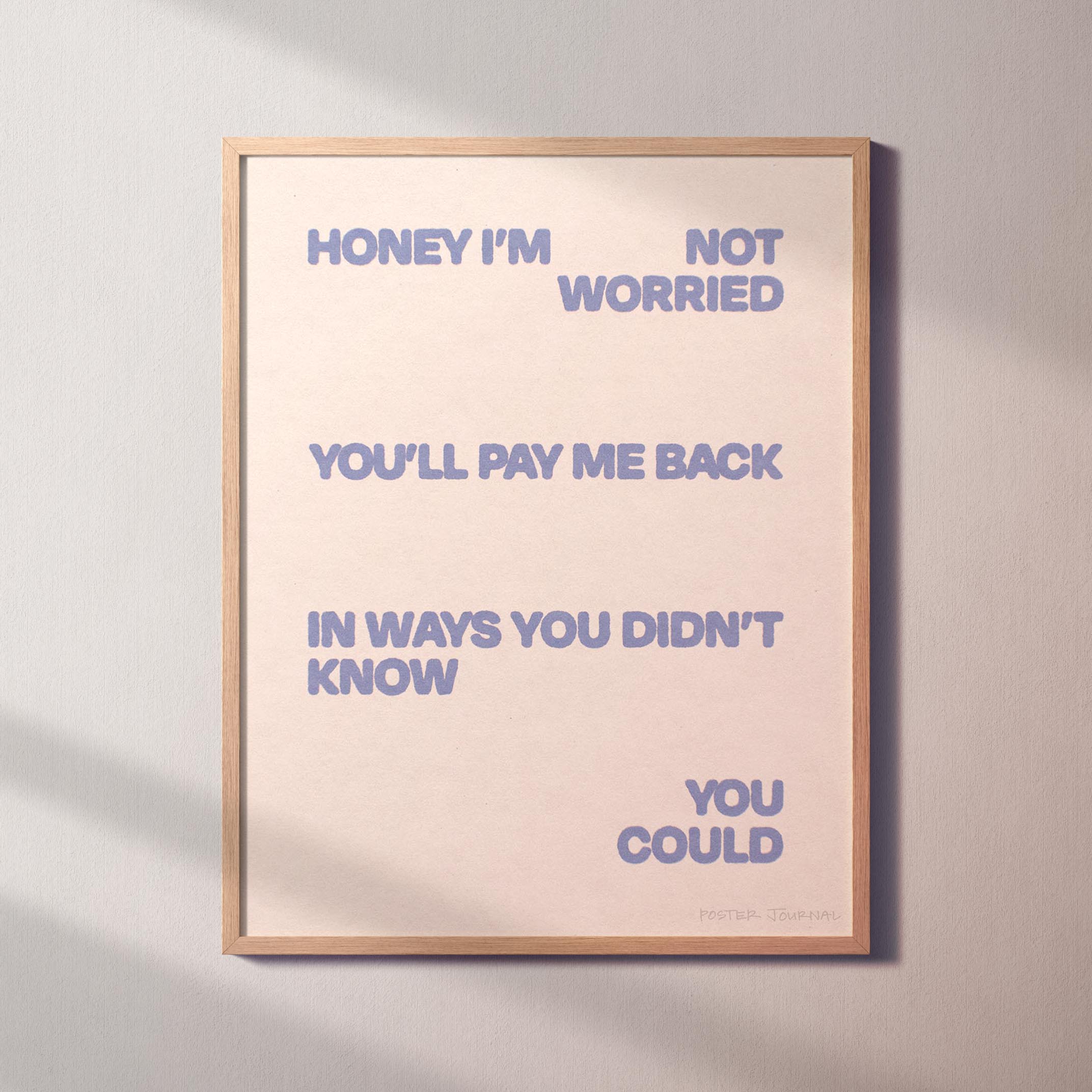 WORRIED PRINT