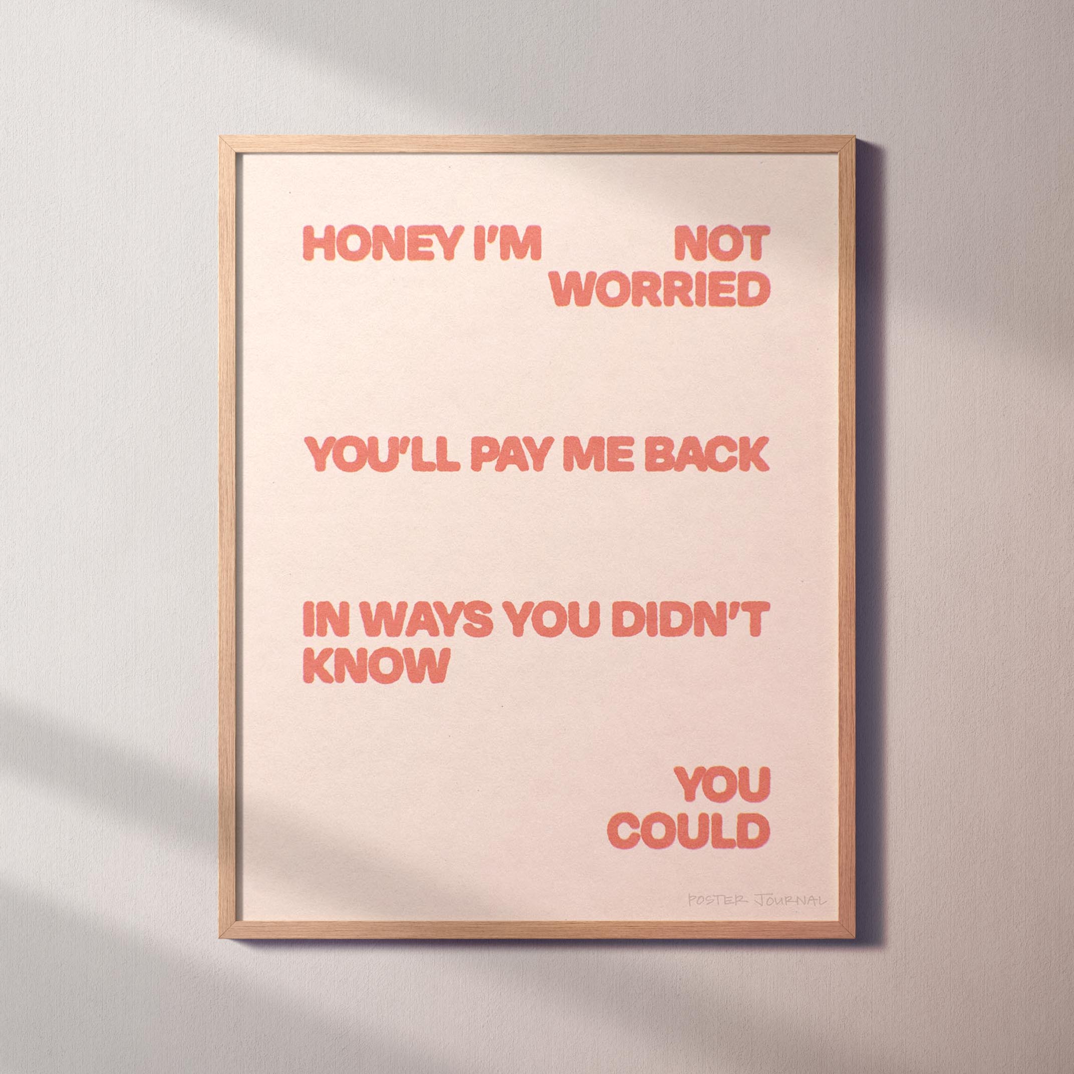 WORRIED PRINT