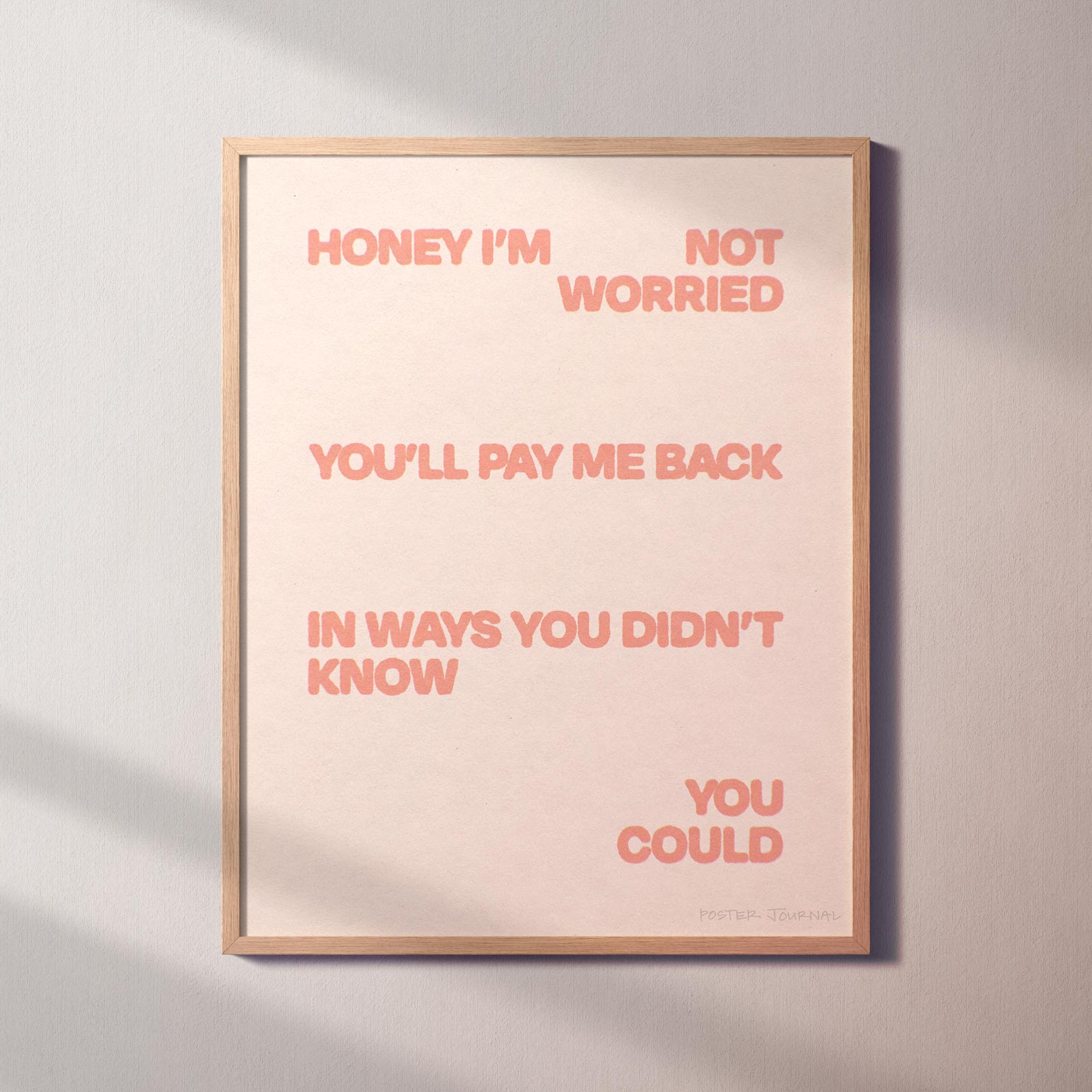 WORRIED PRINT