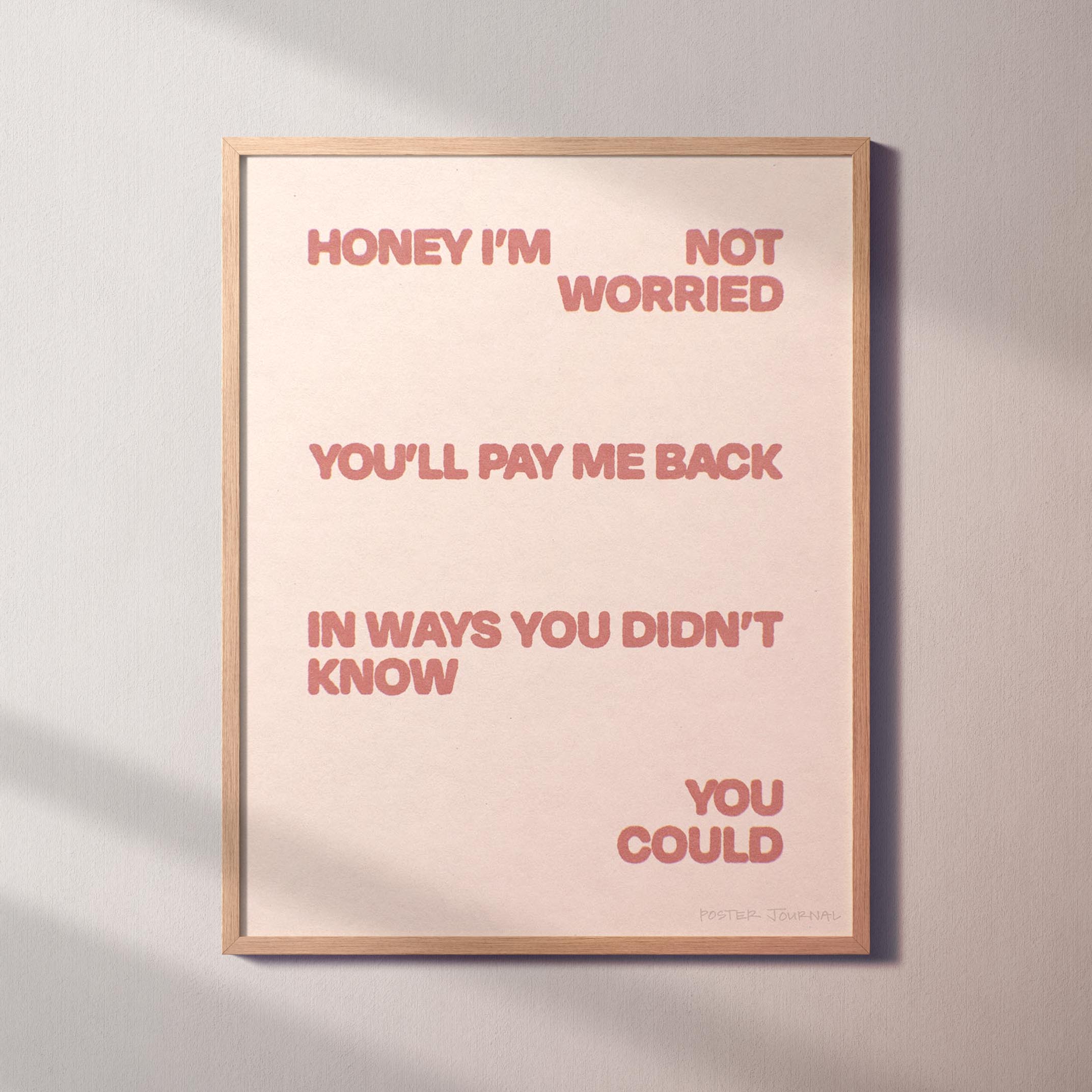 WORRIED PRINT