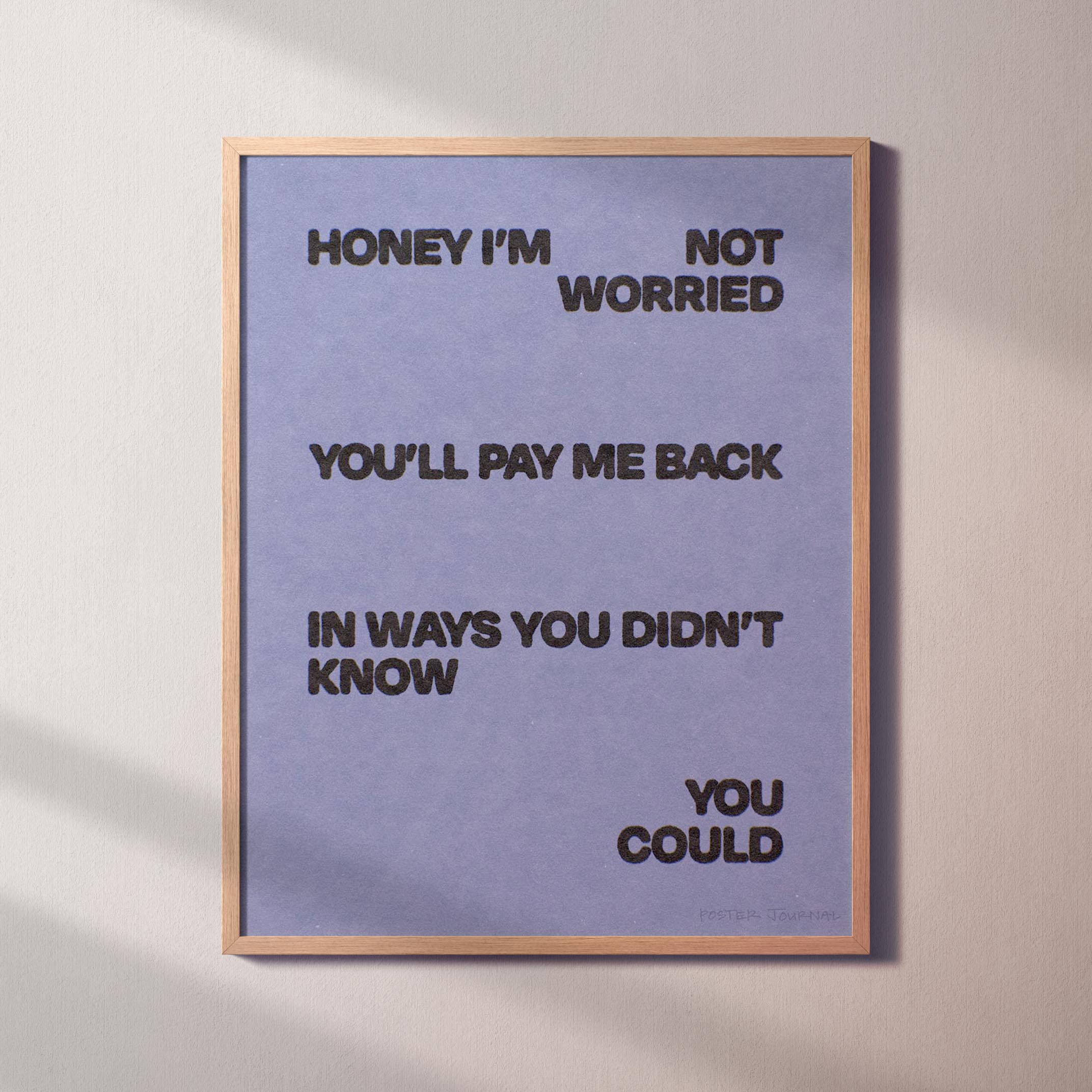 WORRIED PRINT
