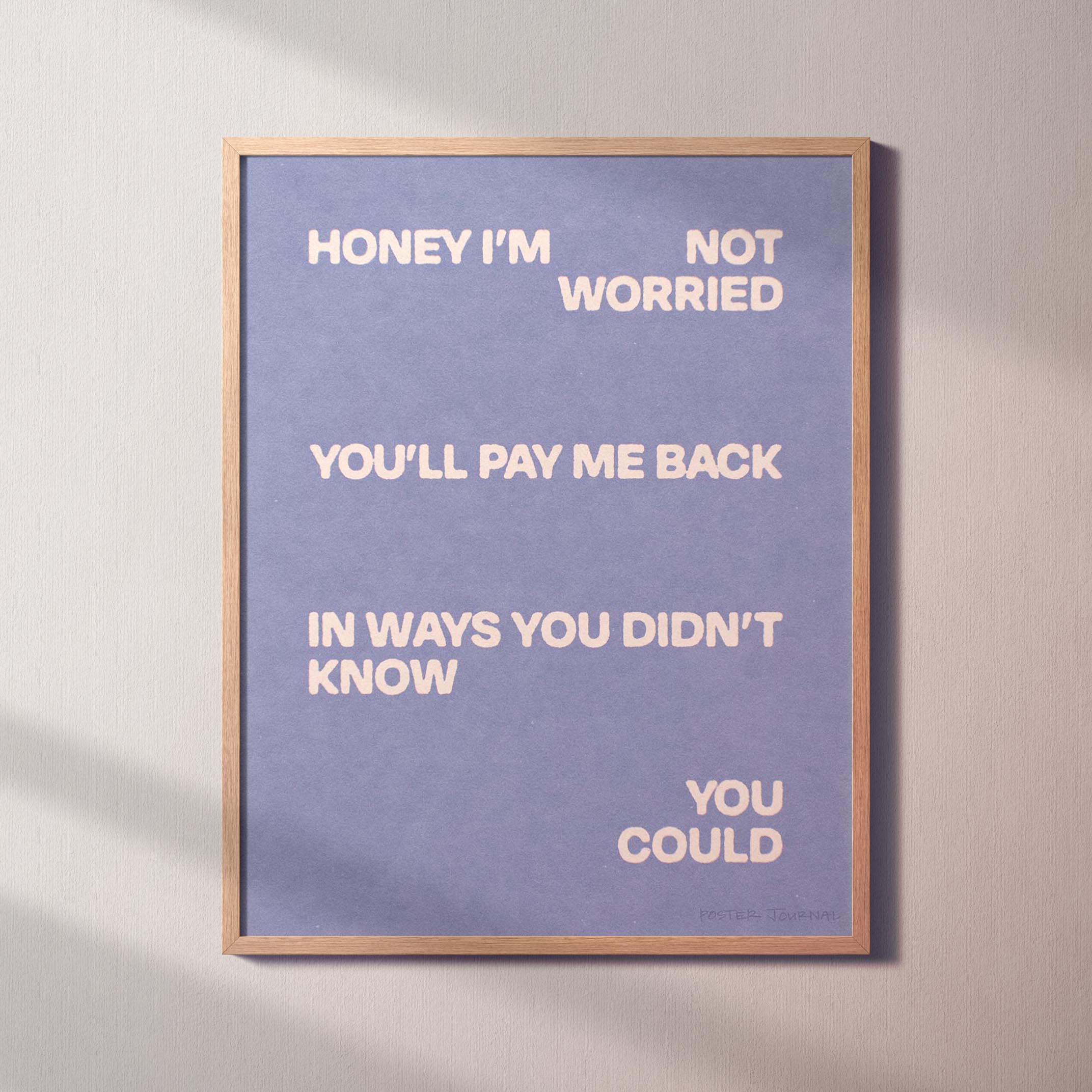 WORRIED PRINT