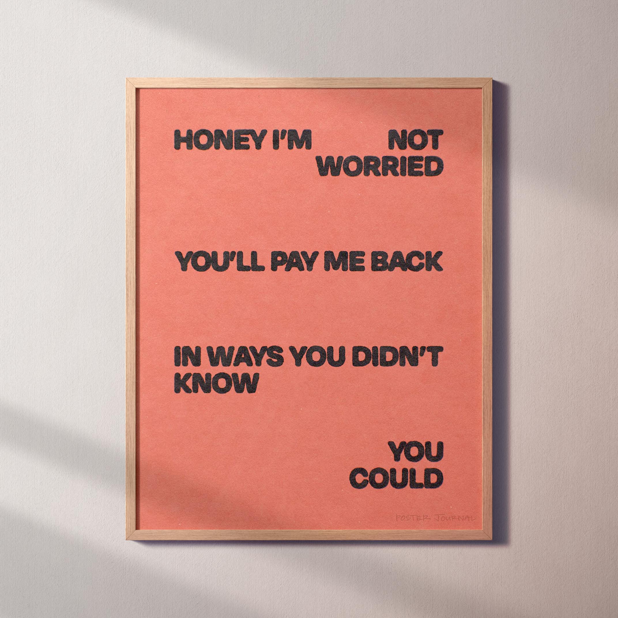 WORRIED PRINT