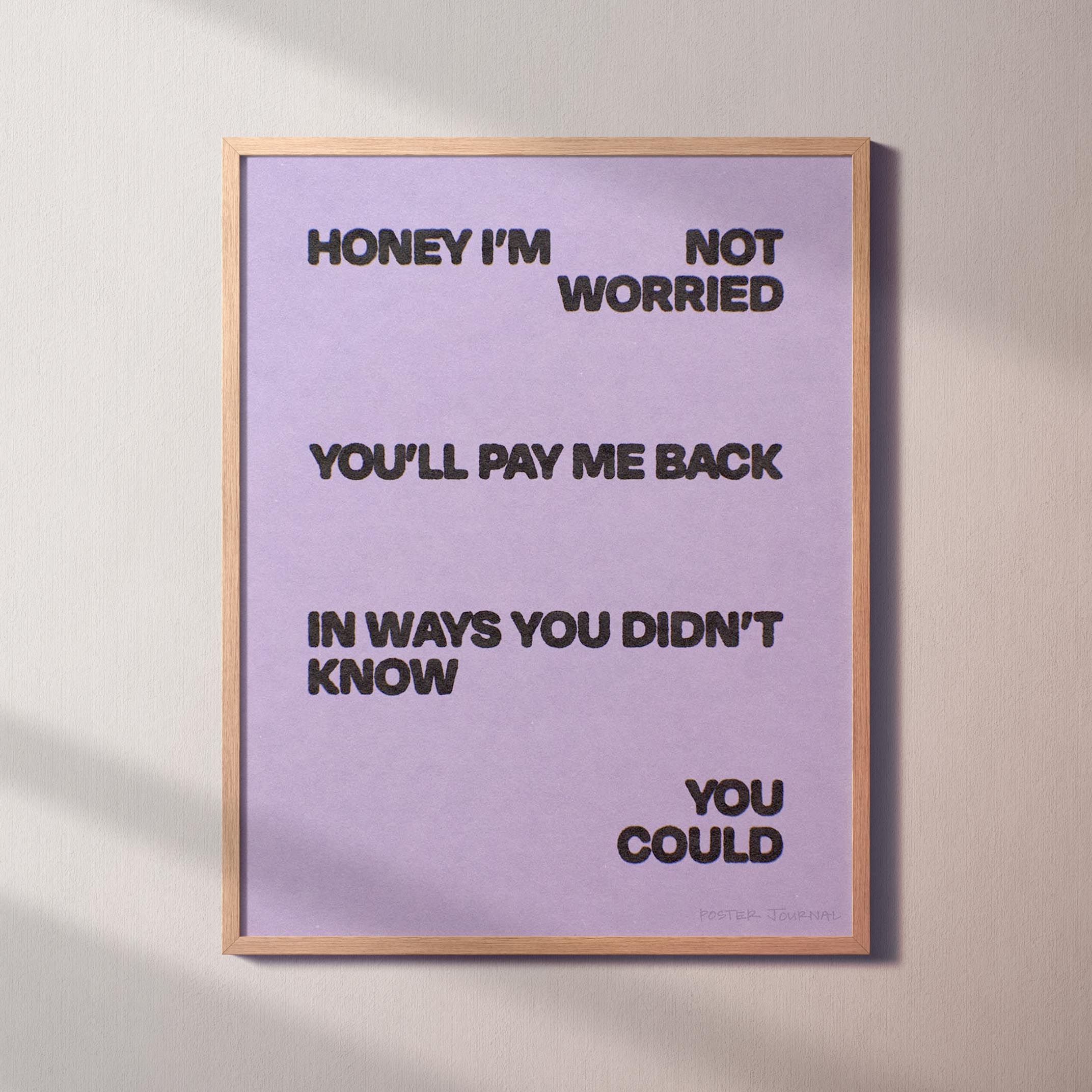WORRIED PRINT