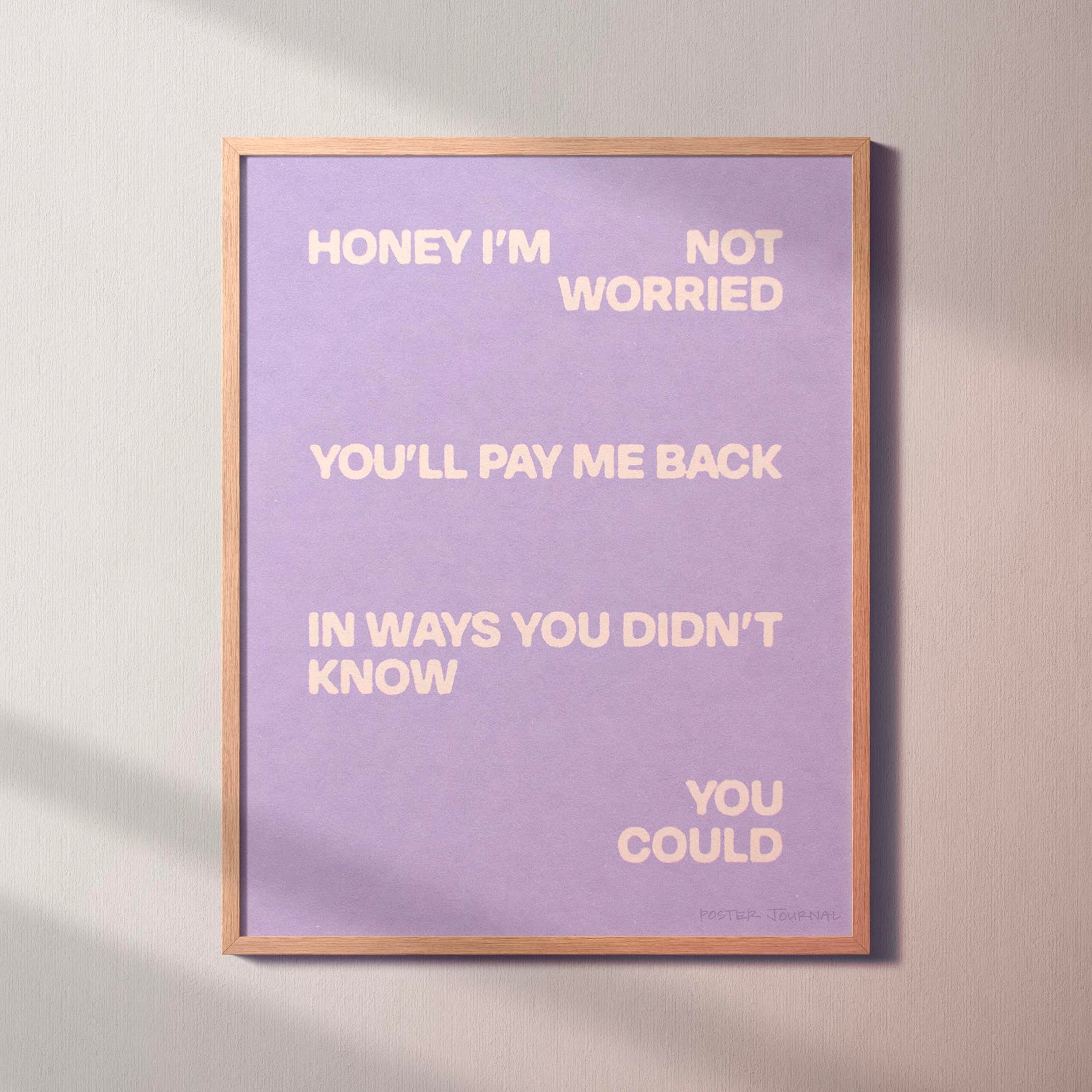 WORRIED PRINT