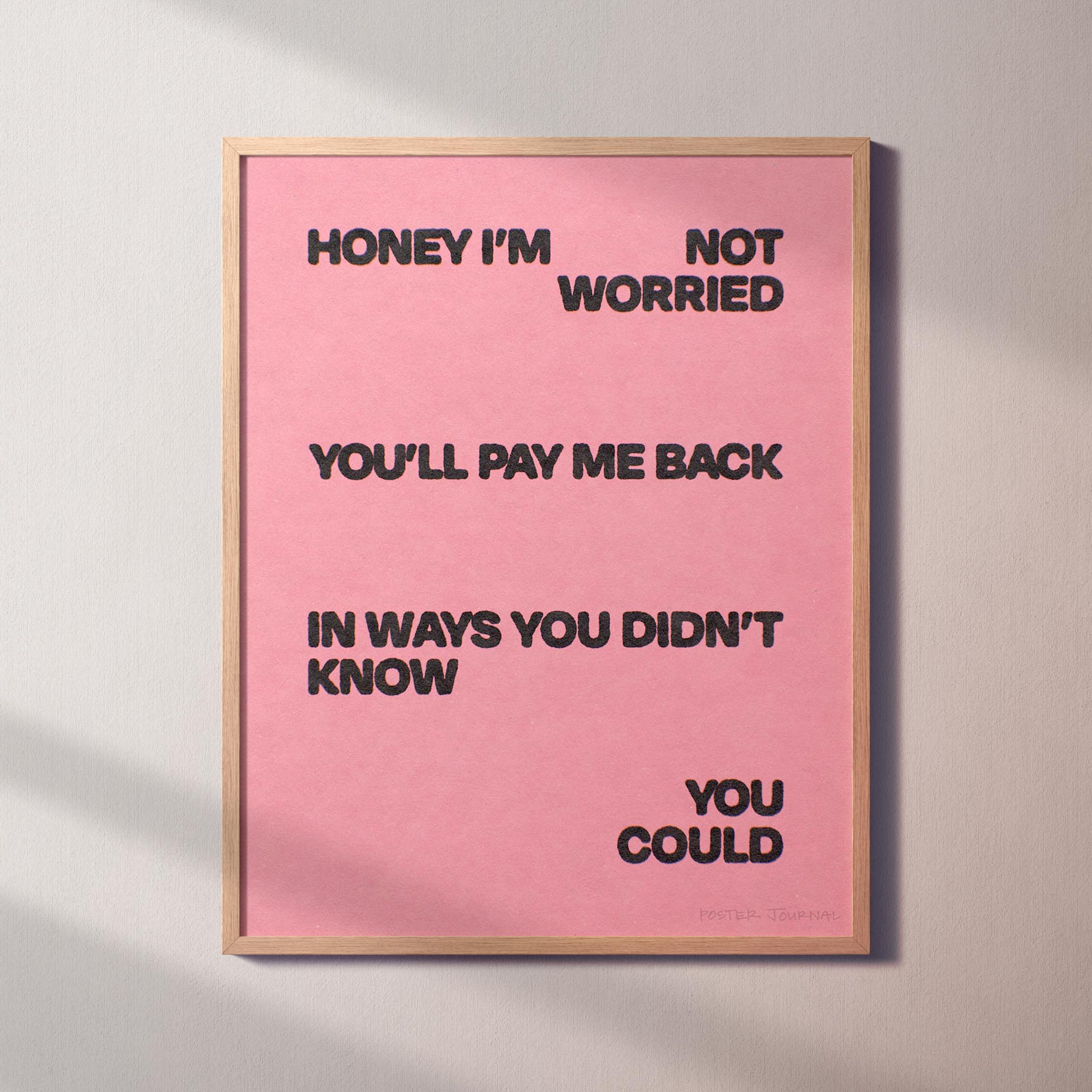WORRIED PRINT