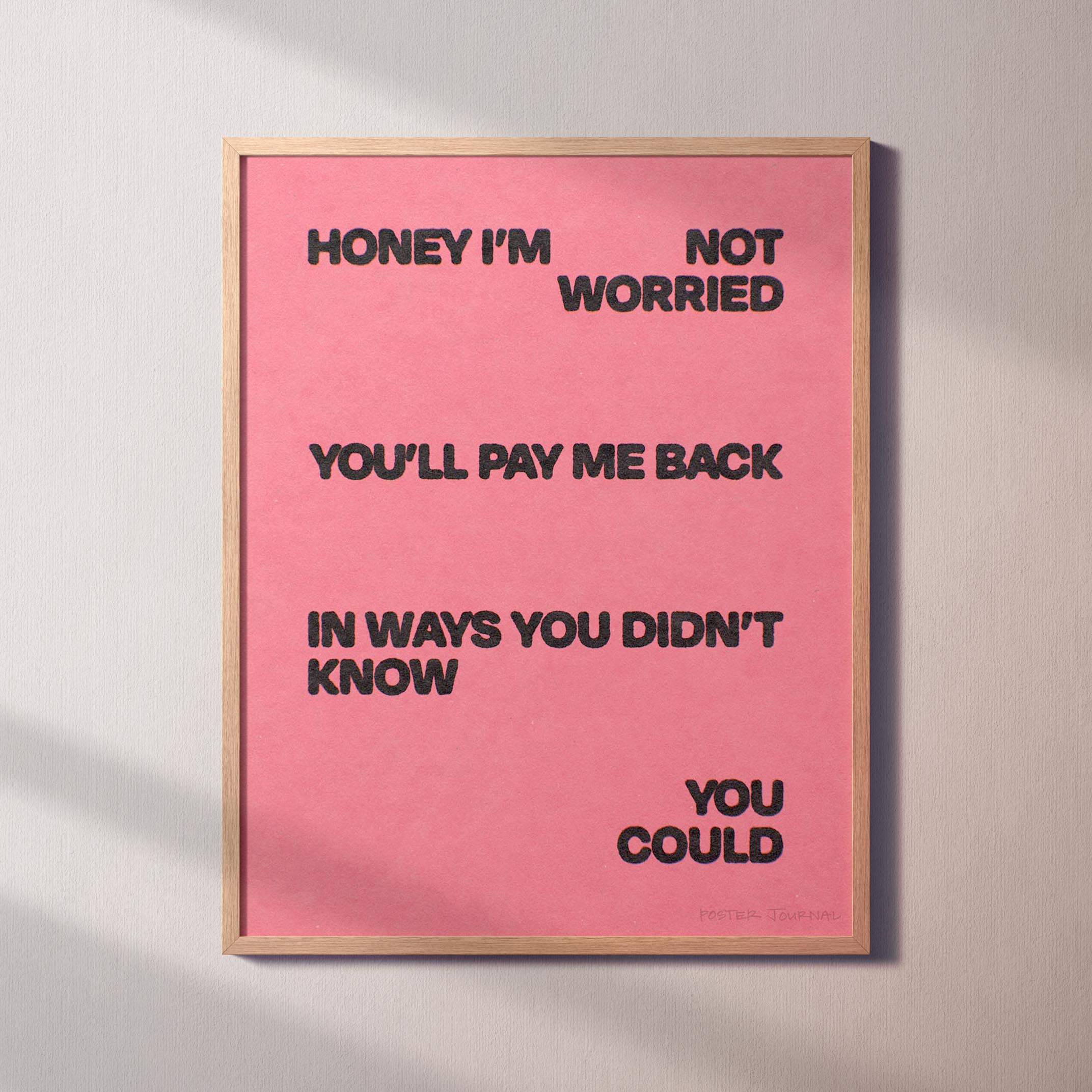 WORRIED PRINT