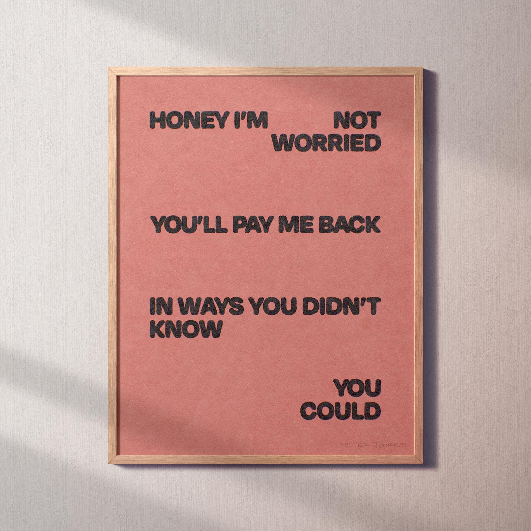 WORRIED PRINT