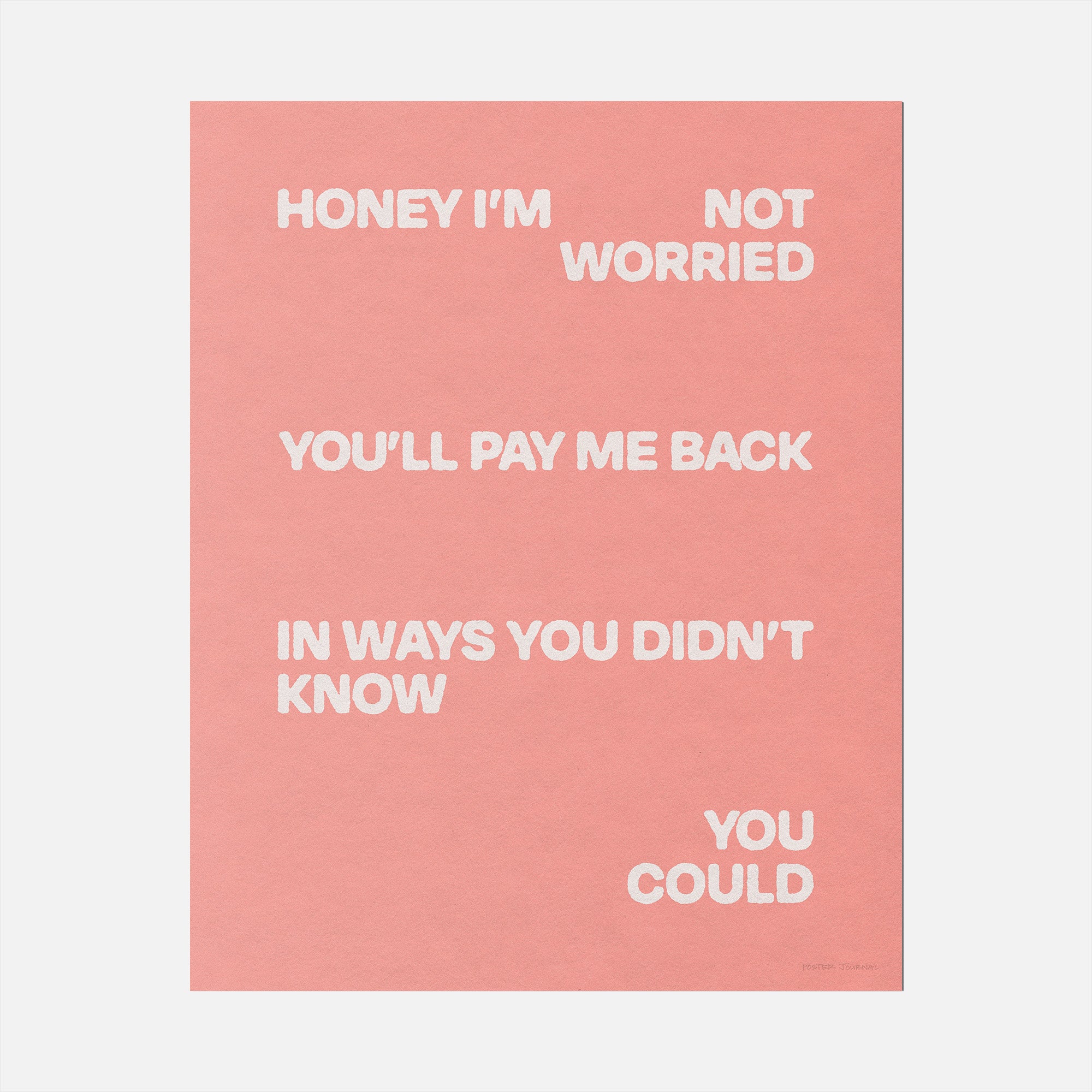 WORRIED PRINT