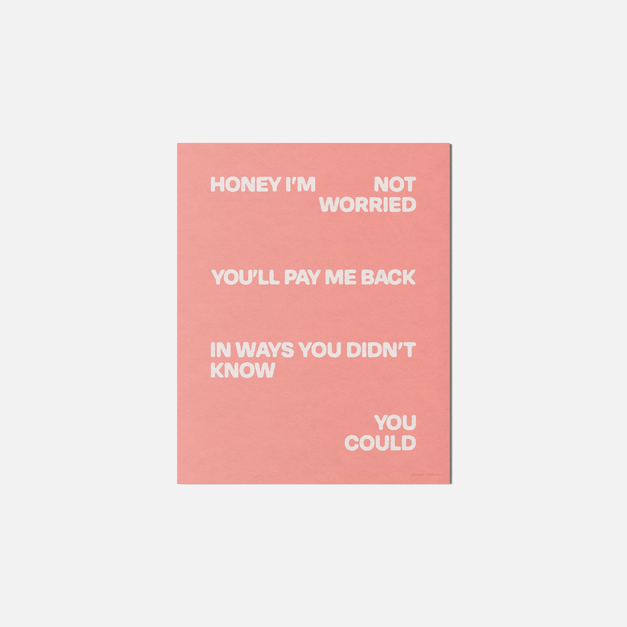 WORRIED PRINT
