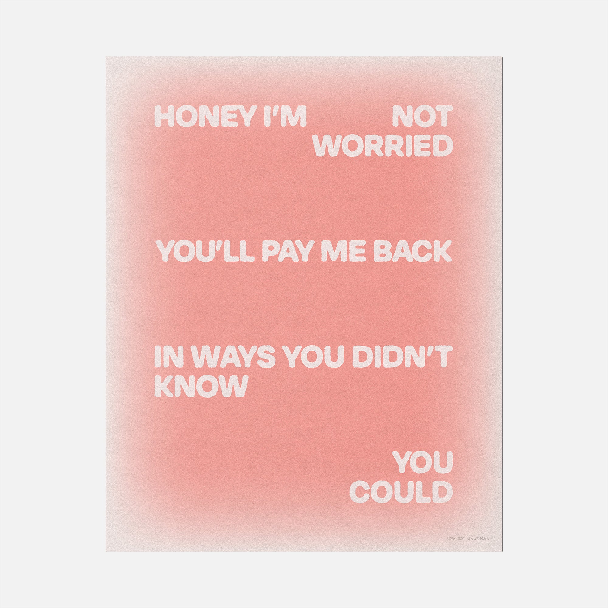 WORRIED PRINT