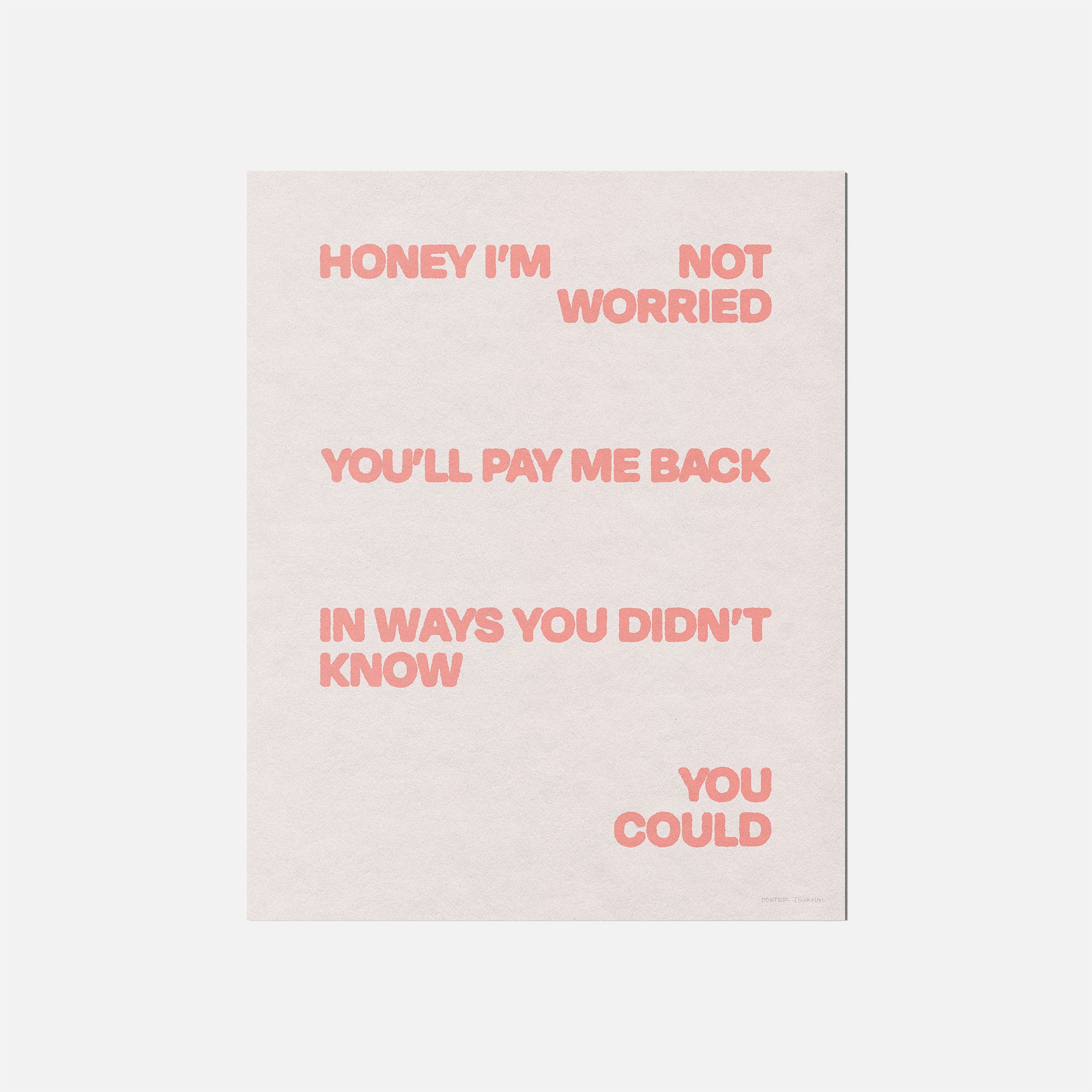 WORRIED PRINT