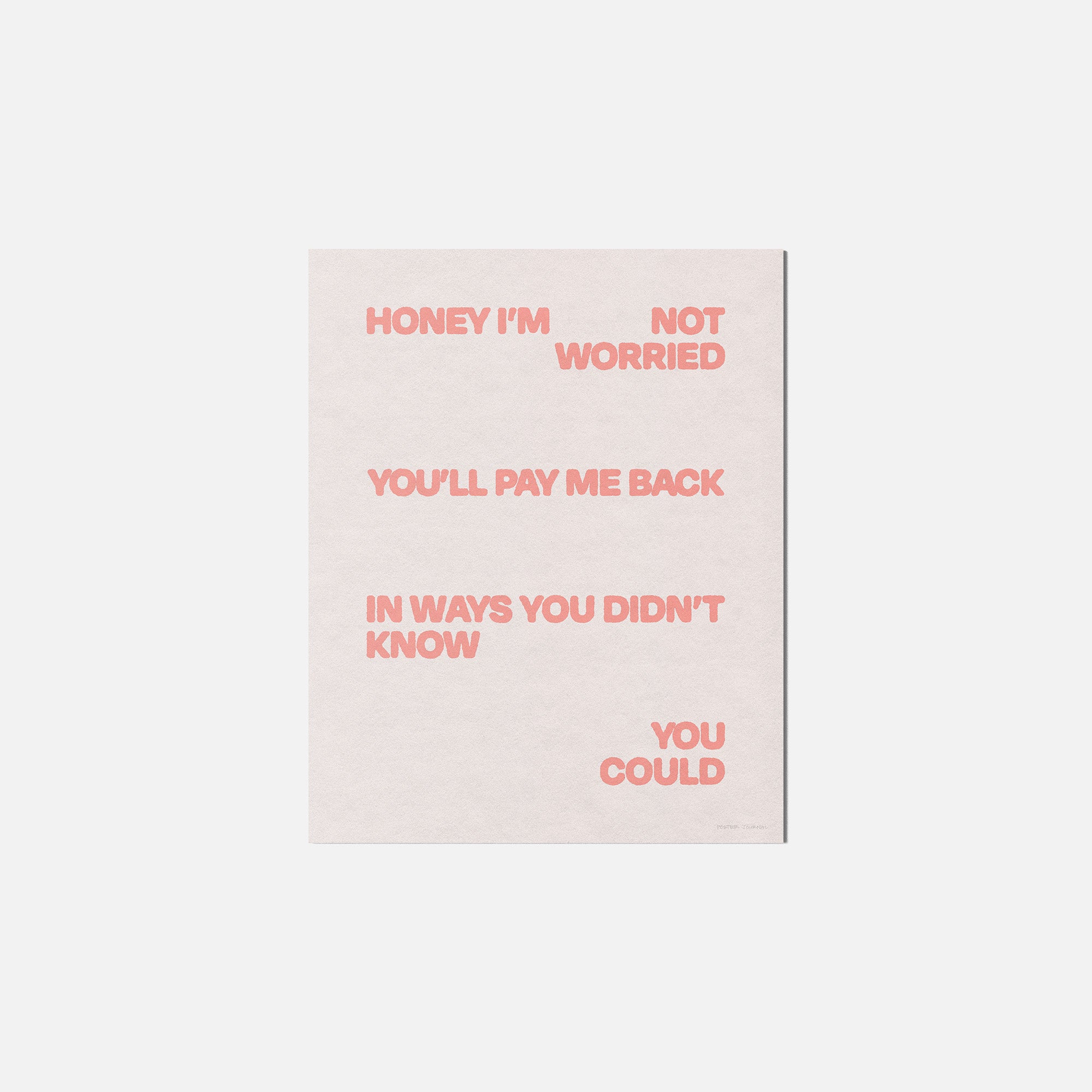 WORRIED PRINT