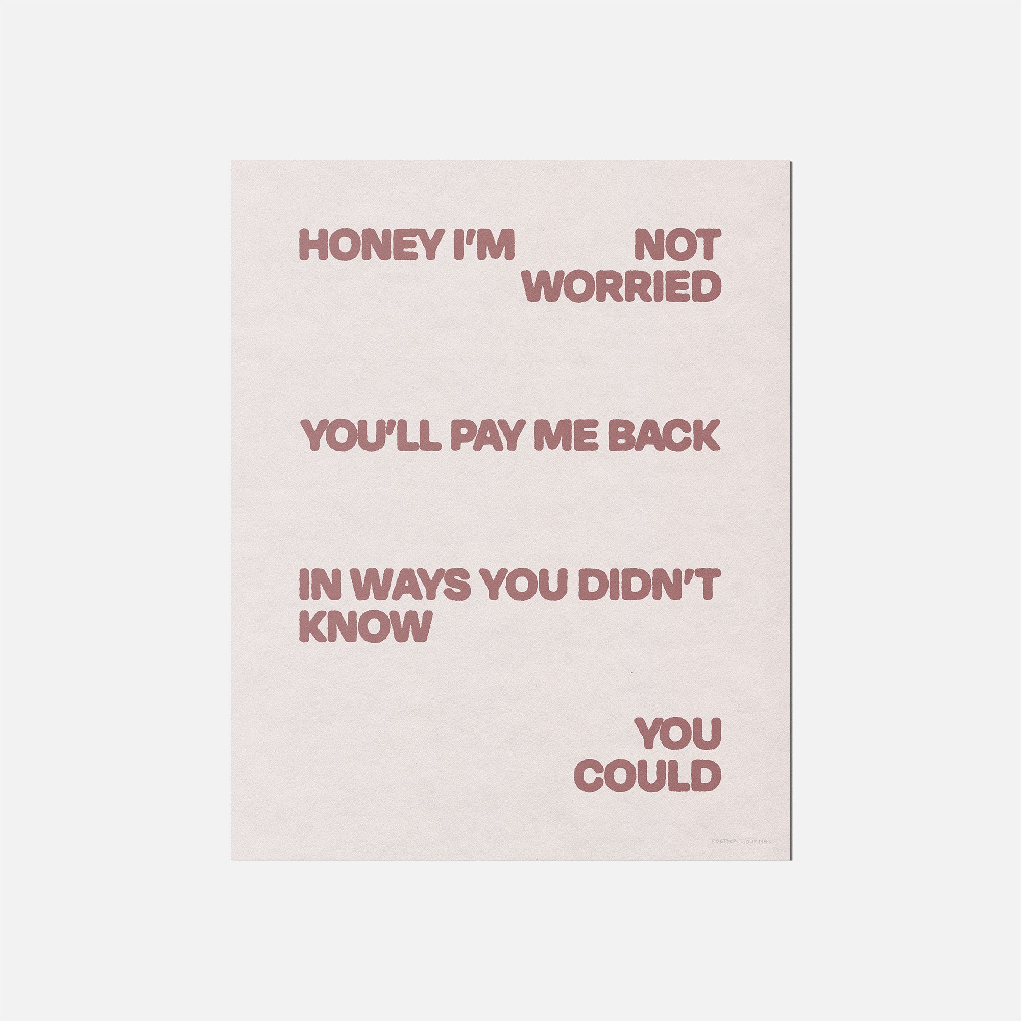 WORRIED PRINT