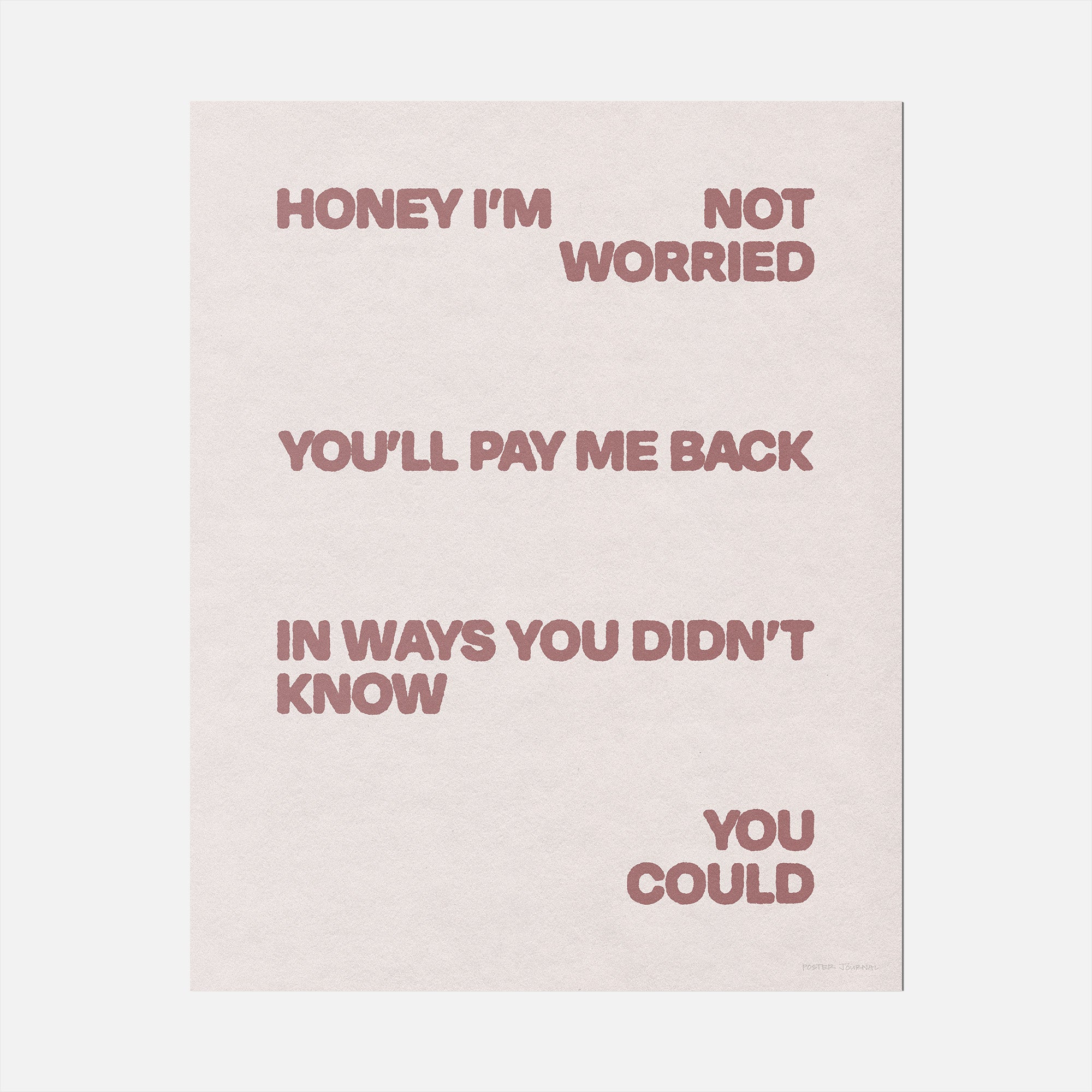 WORRIED PRINT
