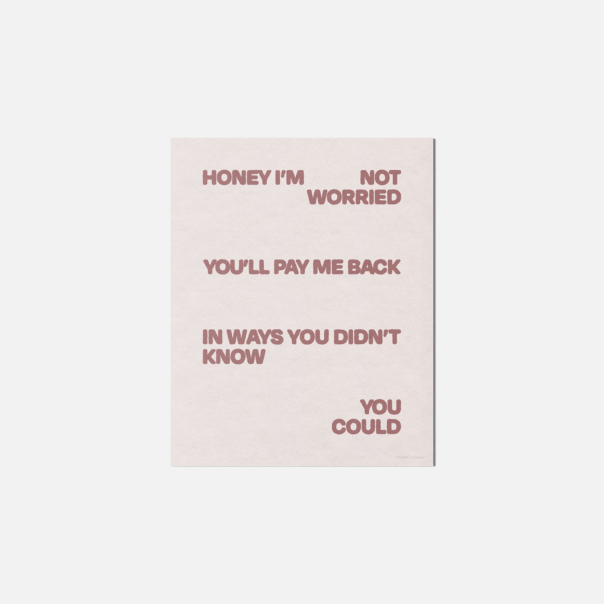 WORRIED PRINT