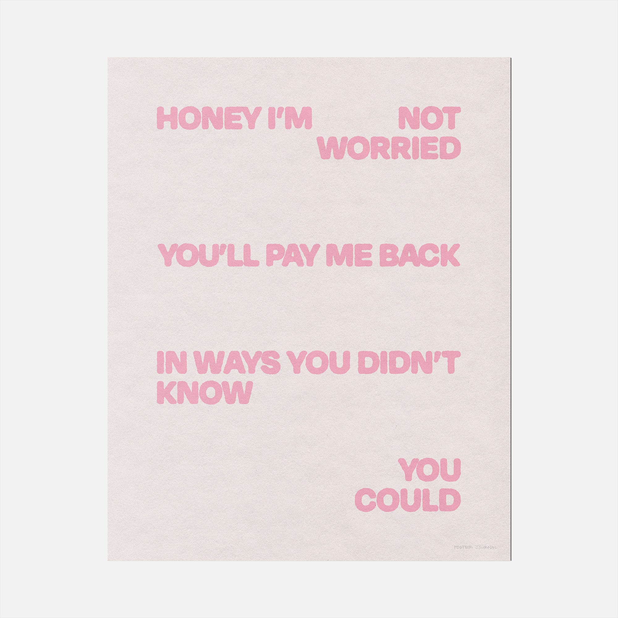 WORRIED PRINT