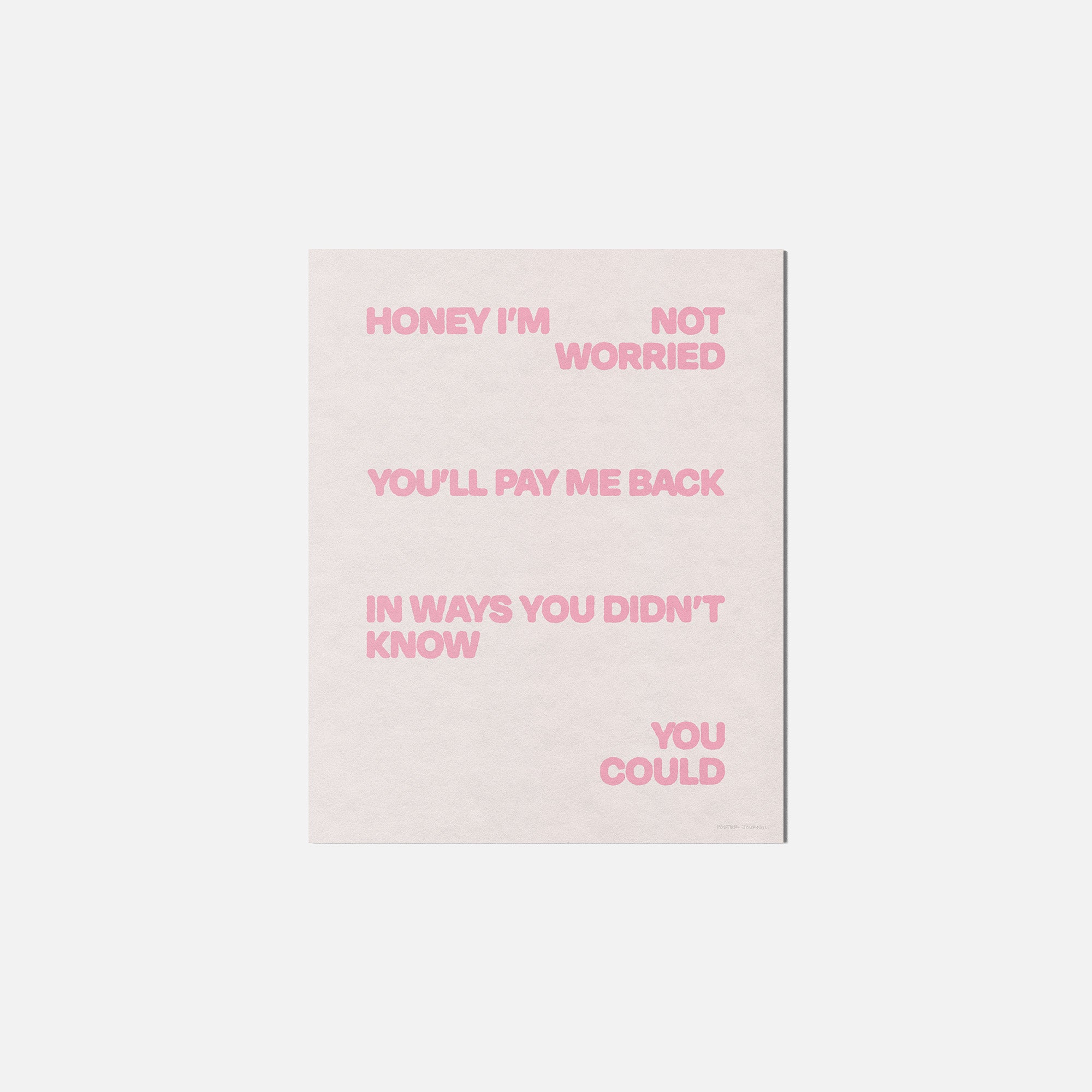 WORRIED PRINT