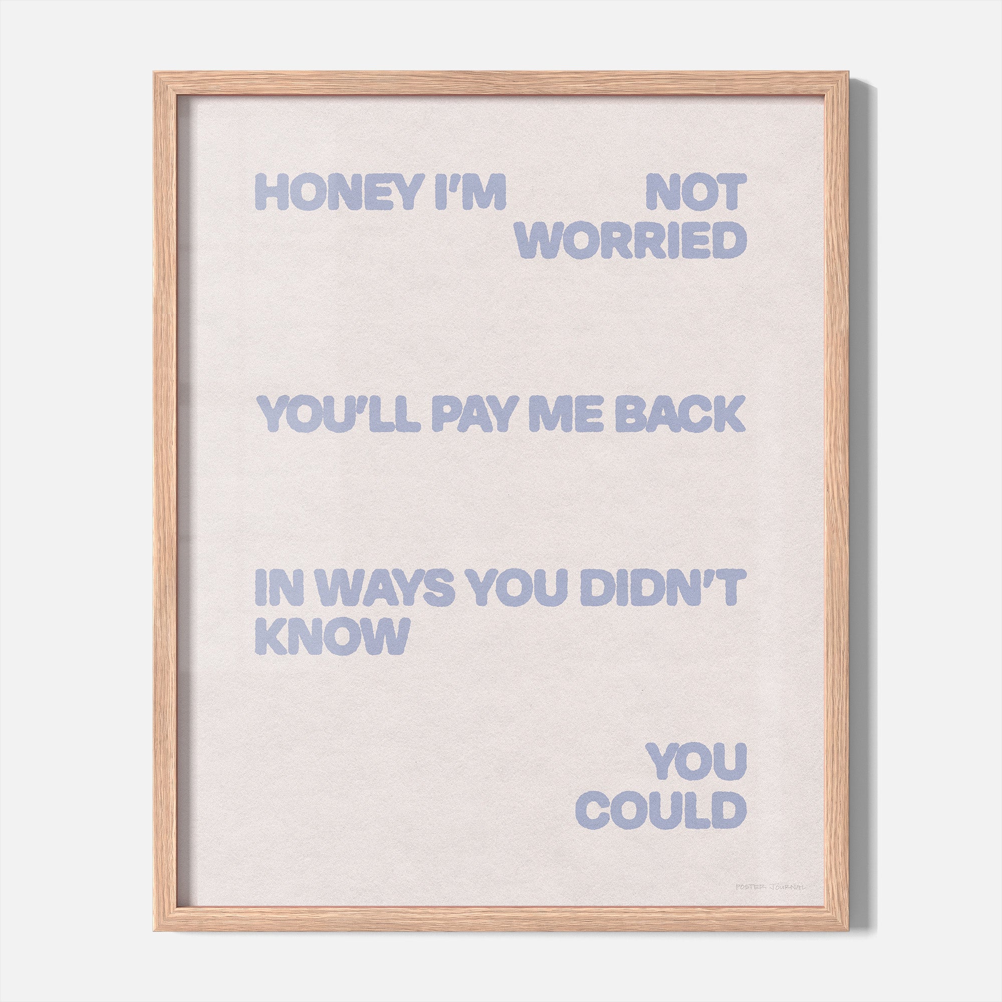 WORRIED PRINT