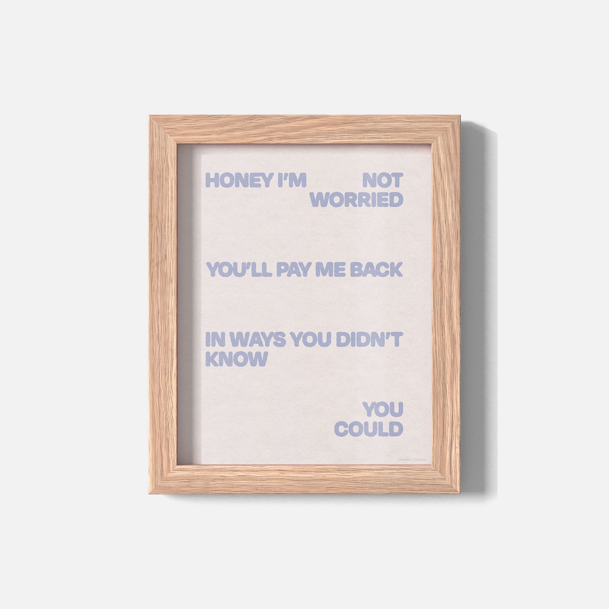 WORRIED PRINT