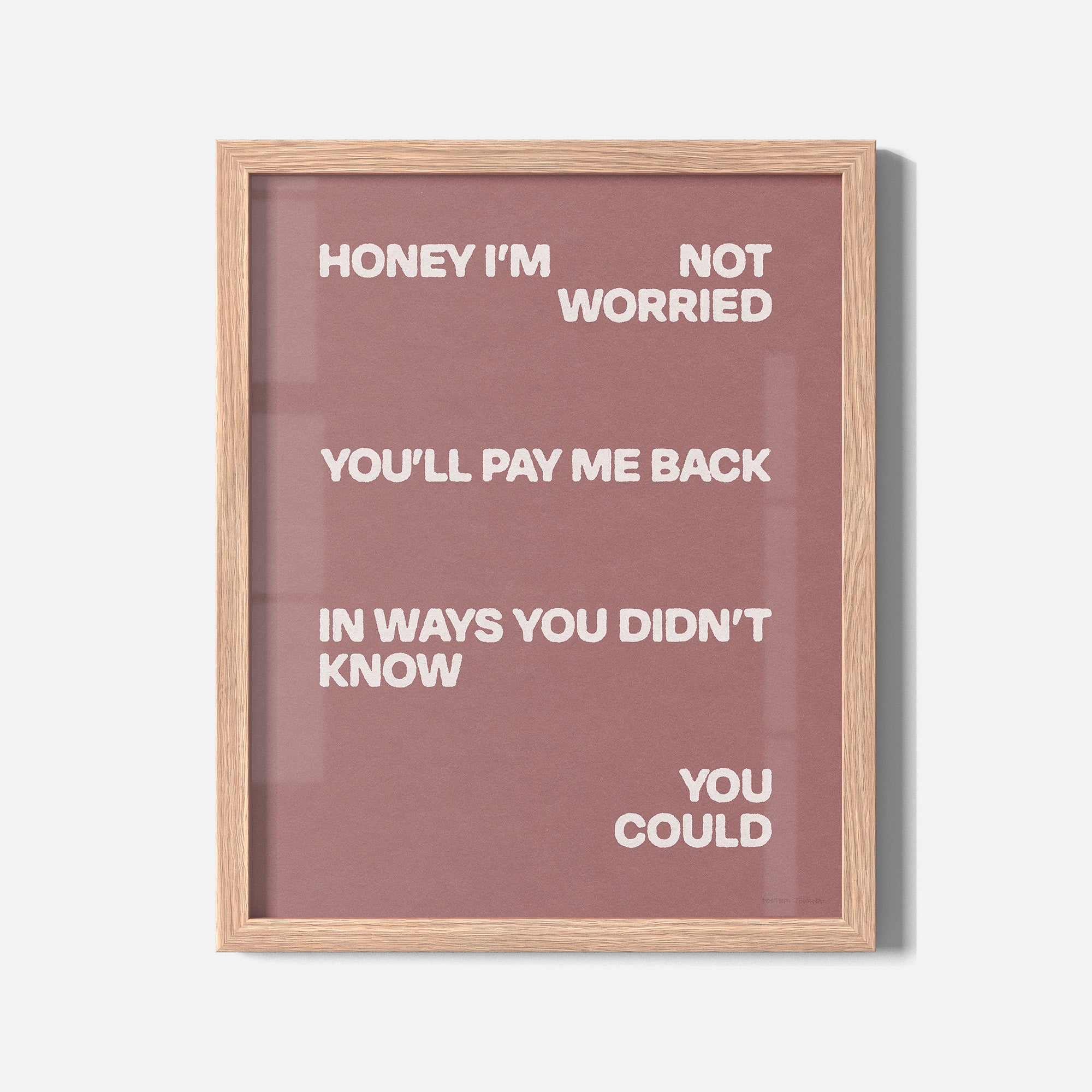 WORRIED PRINT