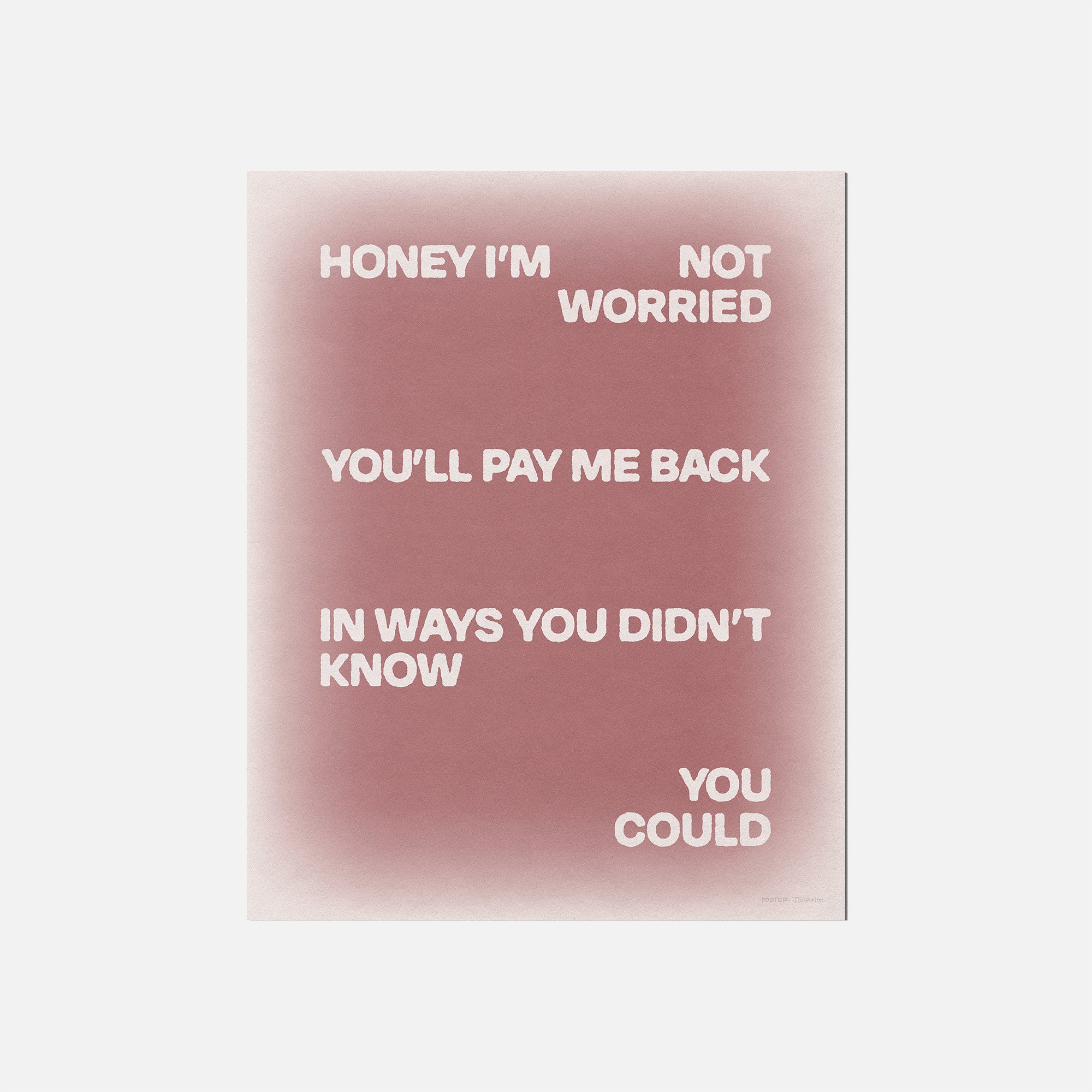 WORRIED PRINT