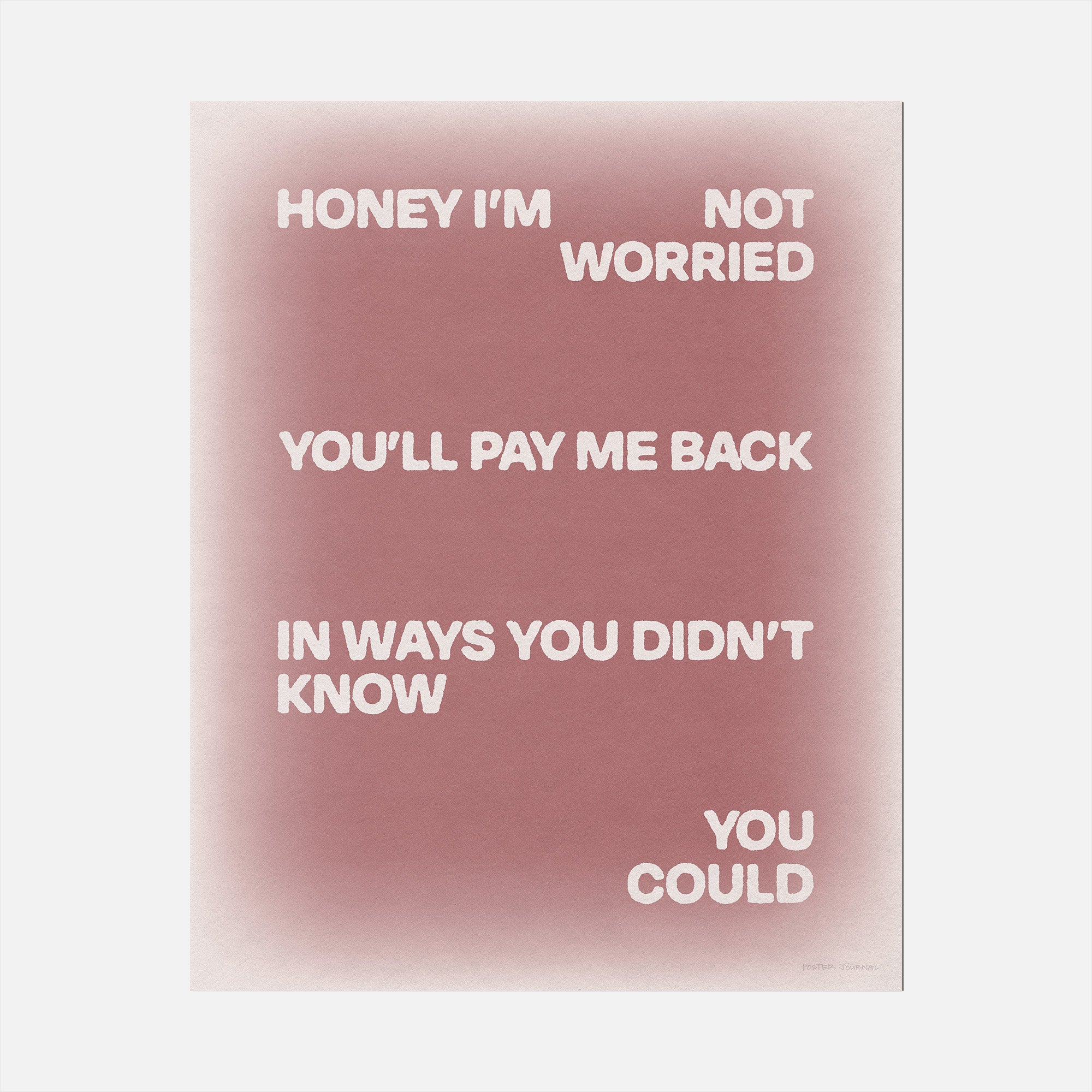 WORRIED PRINT