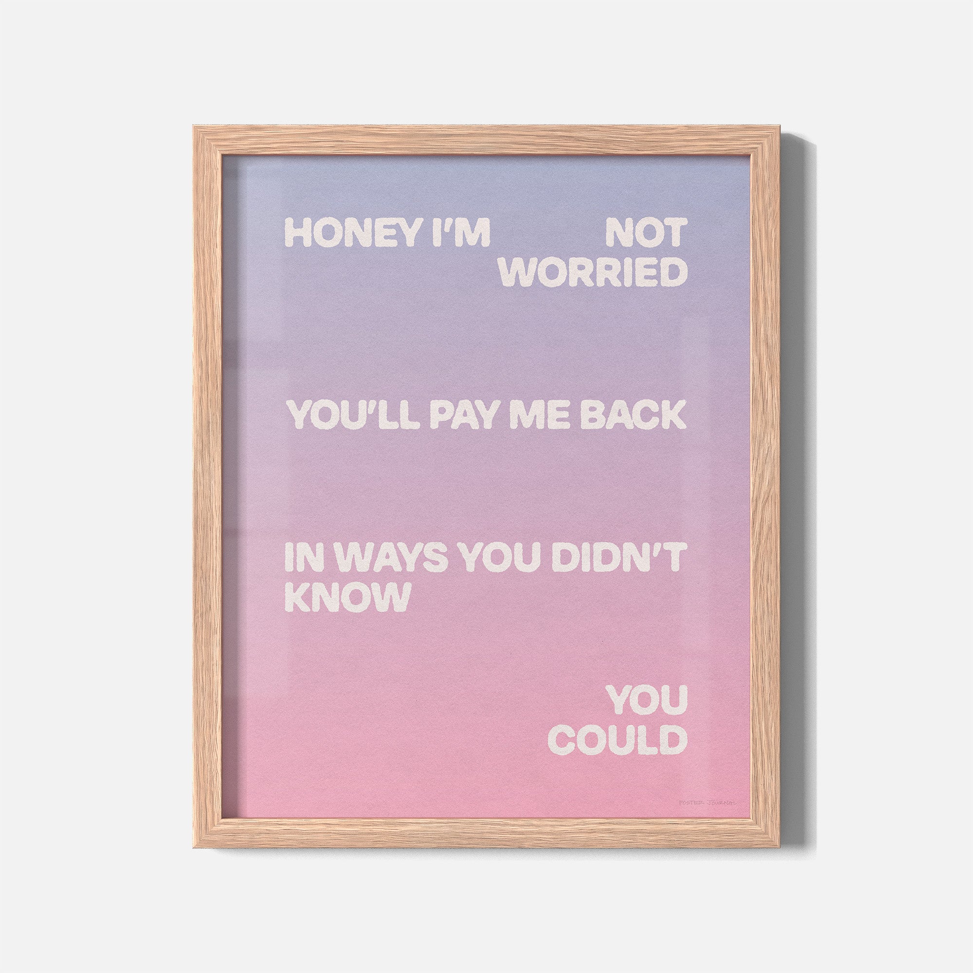 WORRIED PRINT