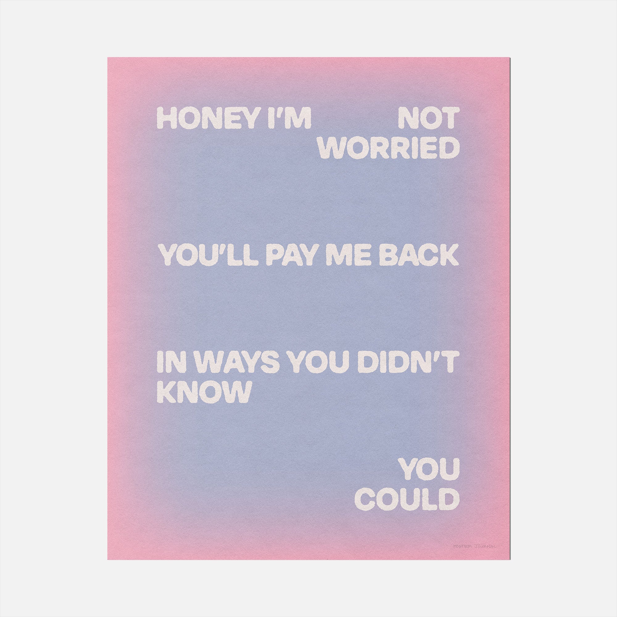 WORRIED PRINT