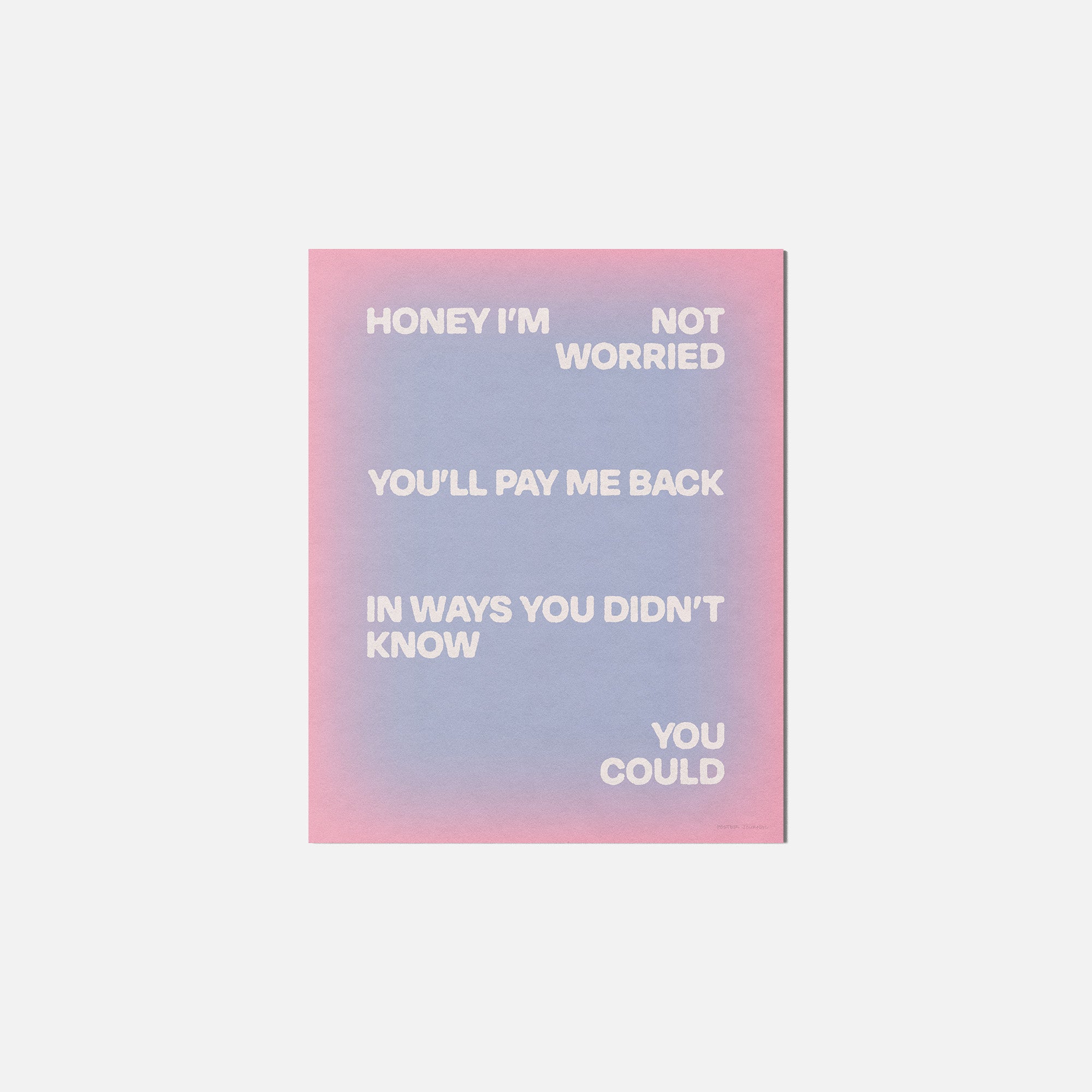 WORRIED PRINT