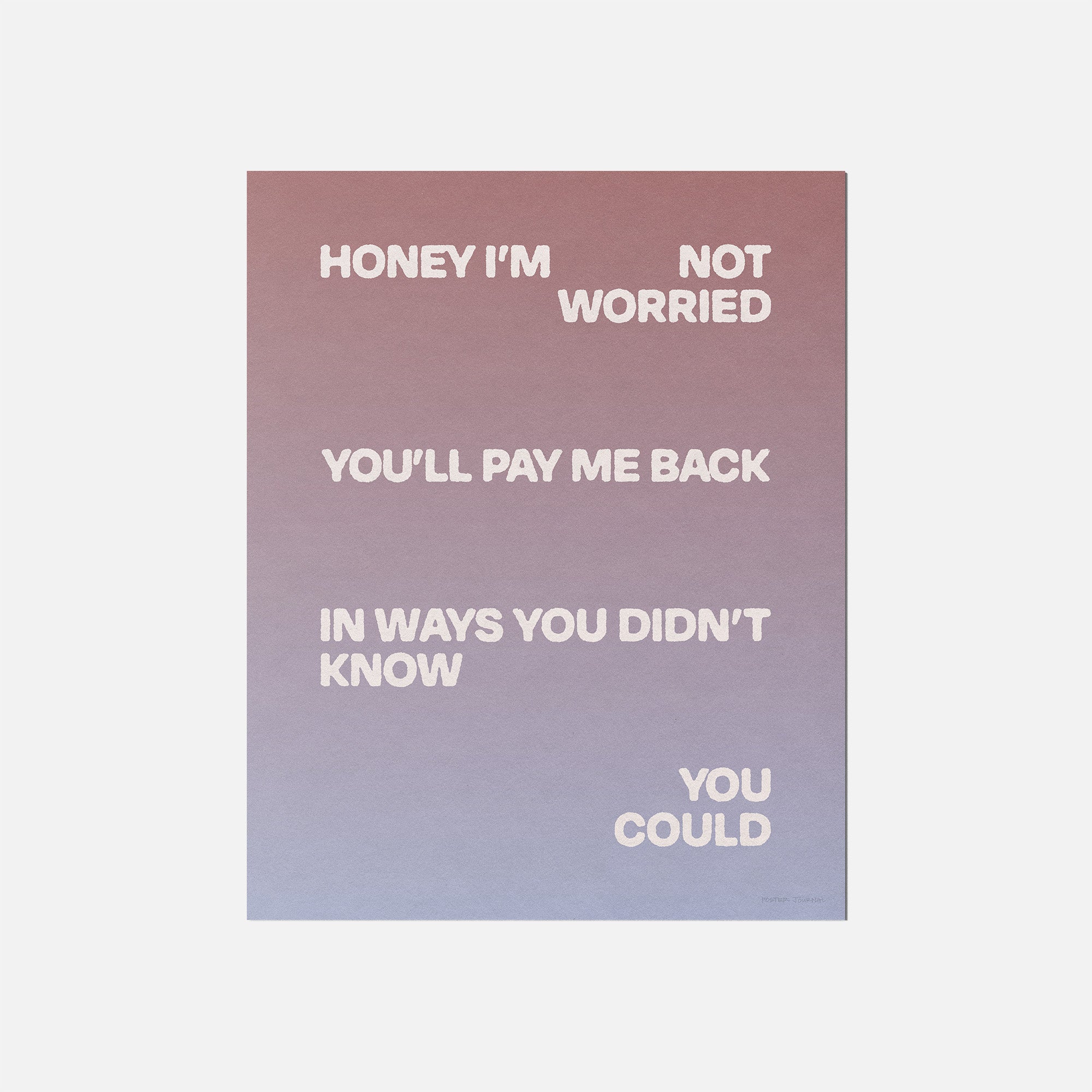WORRIED PRINT