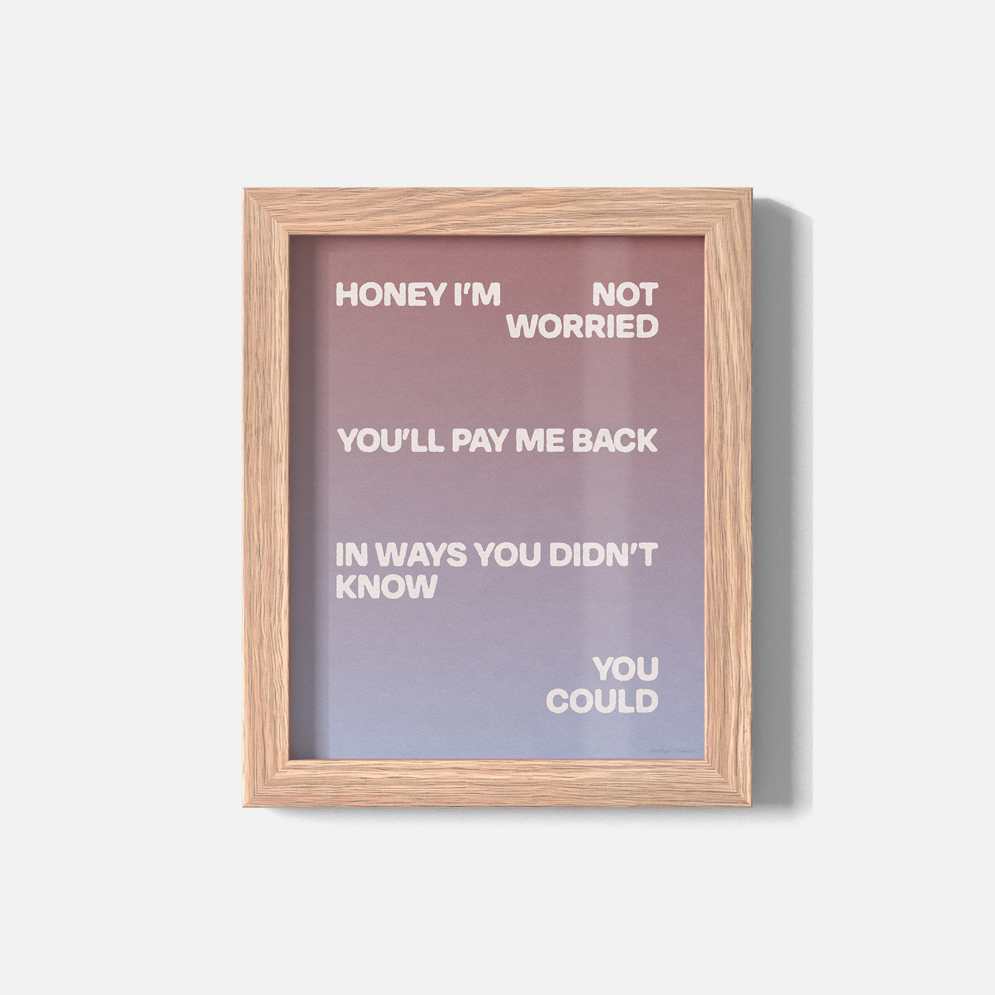 WORRIED PRINT
