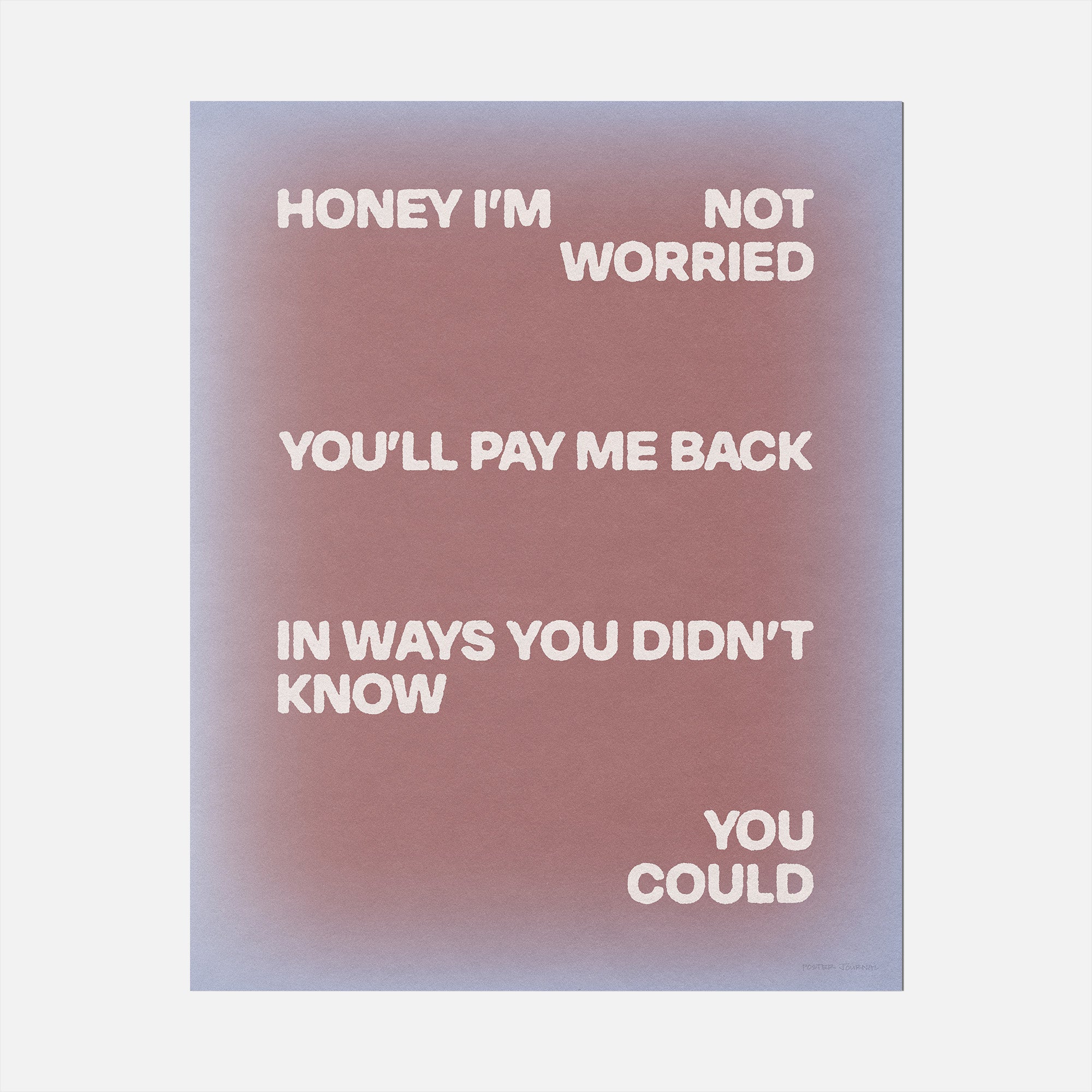 WORRIED PRINT