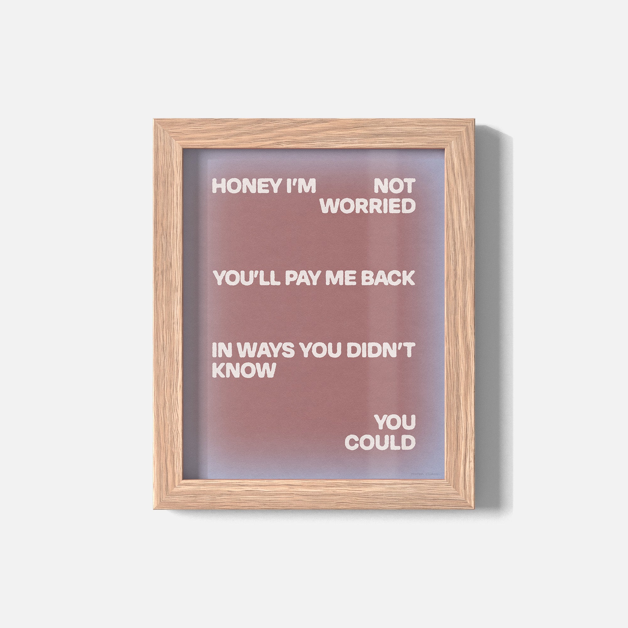 WORRIED PRINT