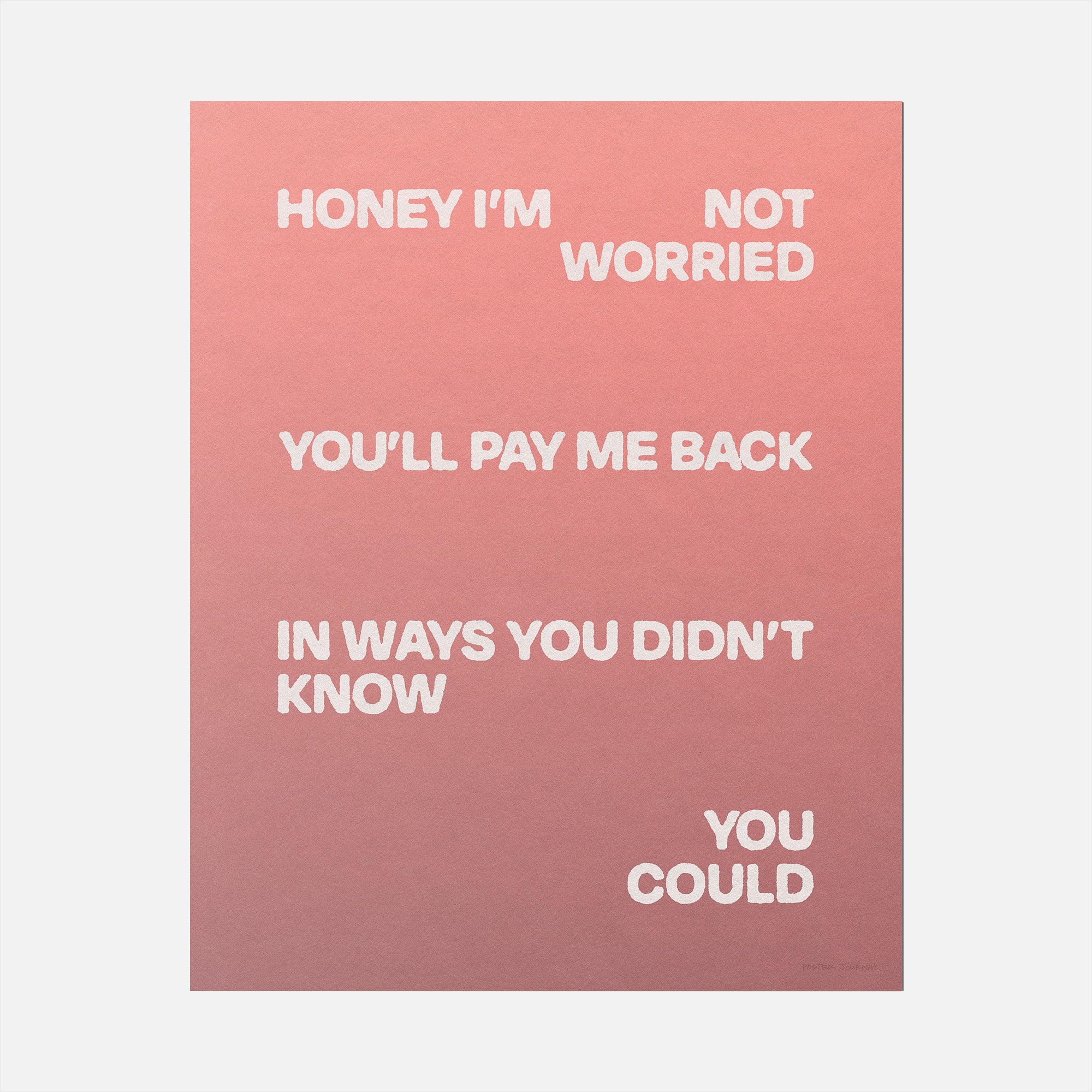 WORRIED PRINT