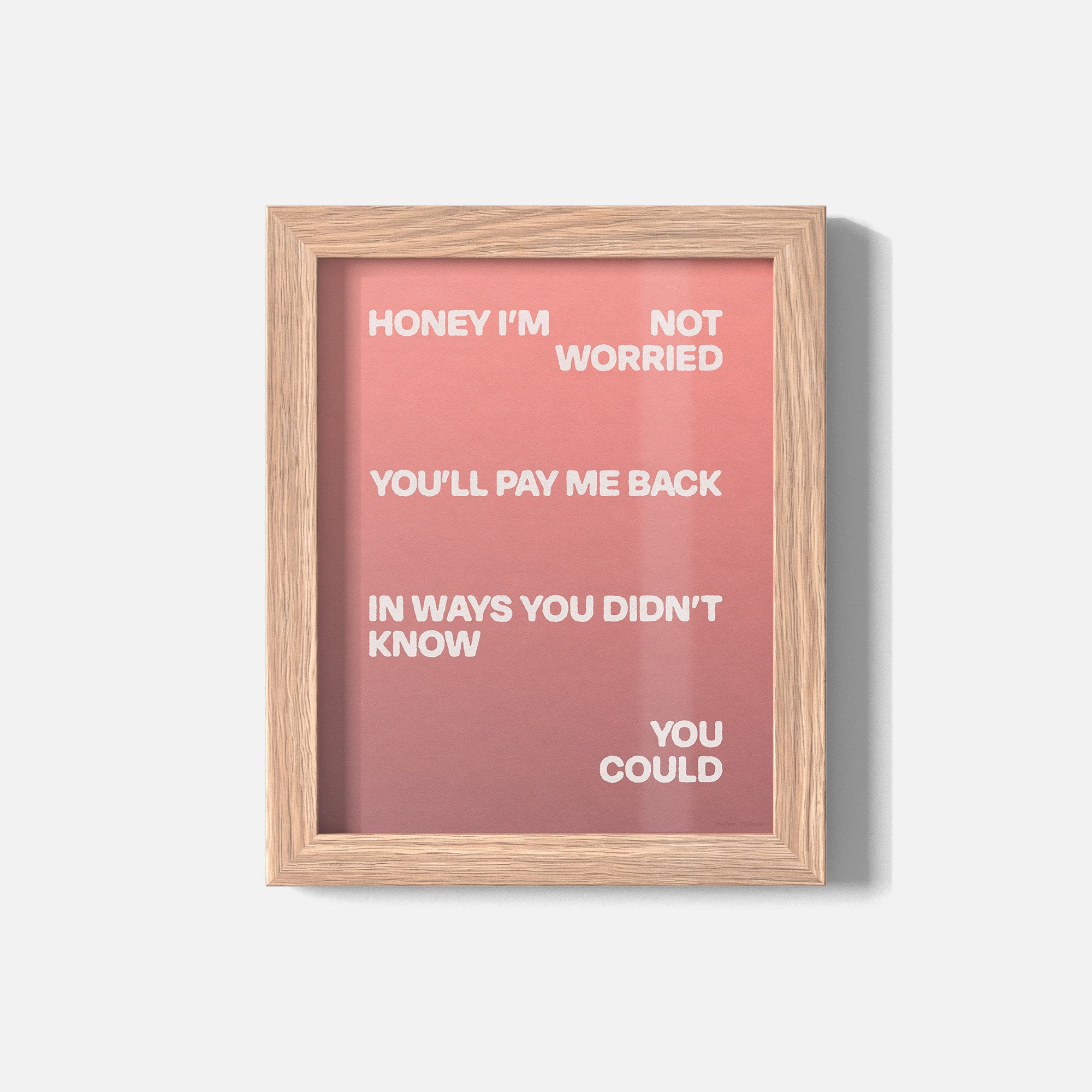 WORRIED PRINT