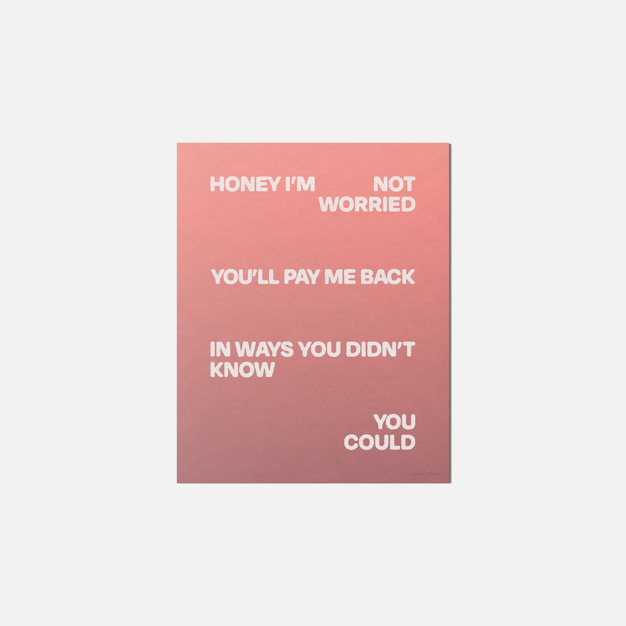 WORRIED PRINT