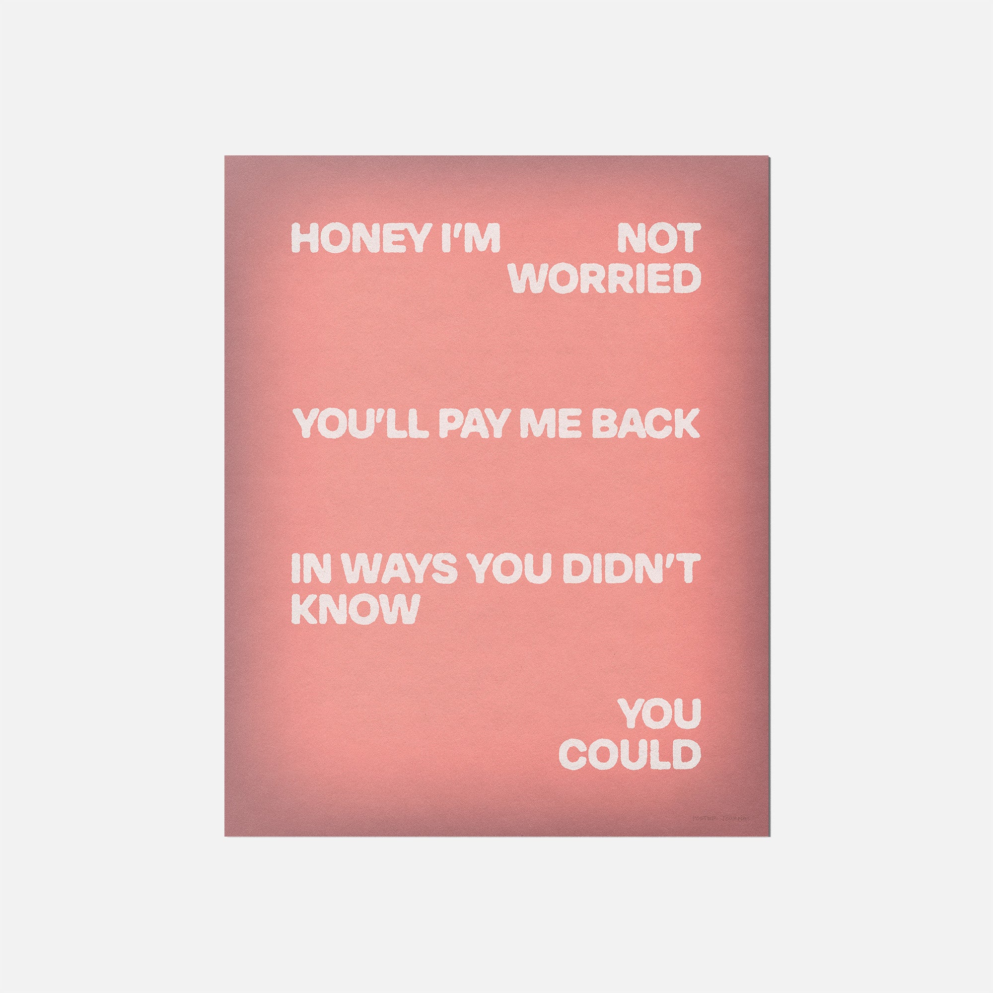WORRIED PRINT