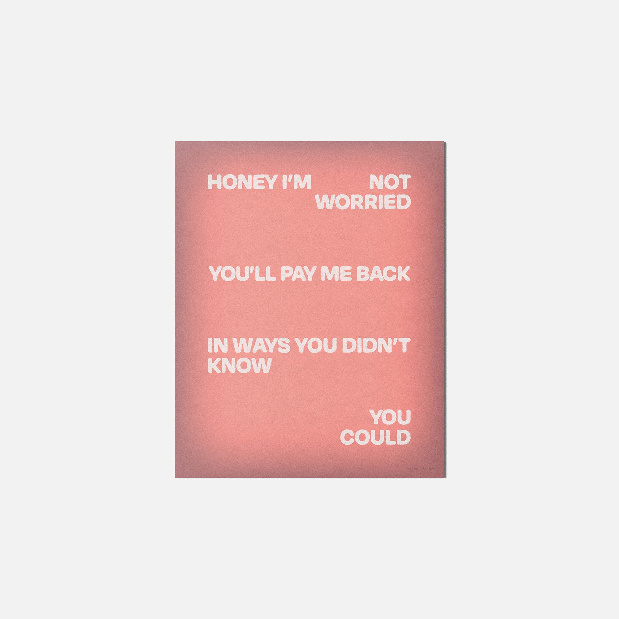 WORRIED PRINT