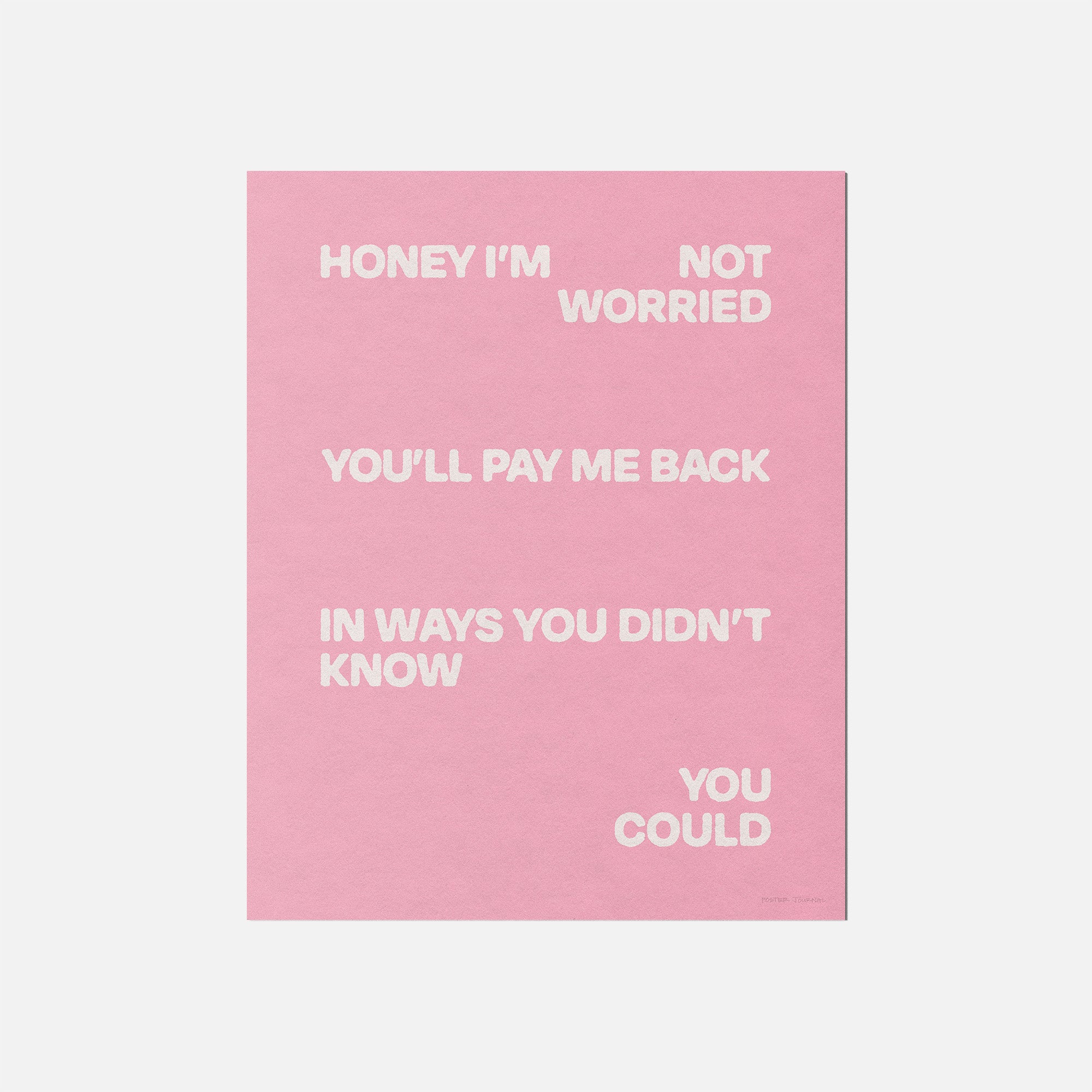 WORRIED PRINT