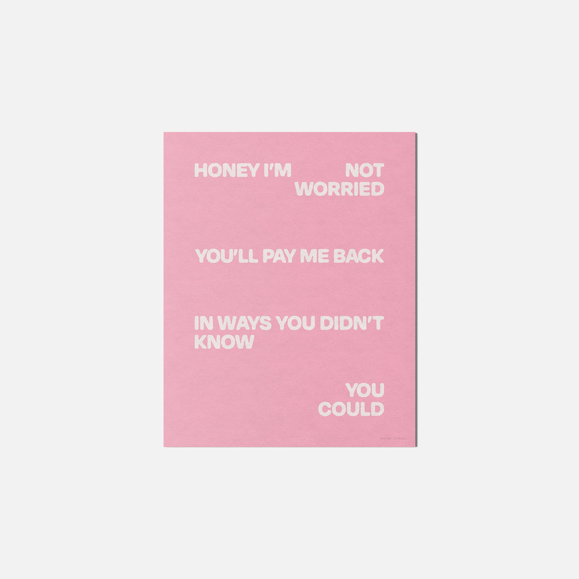 WORRIED PRINT