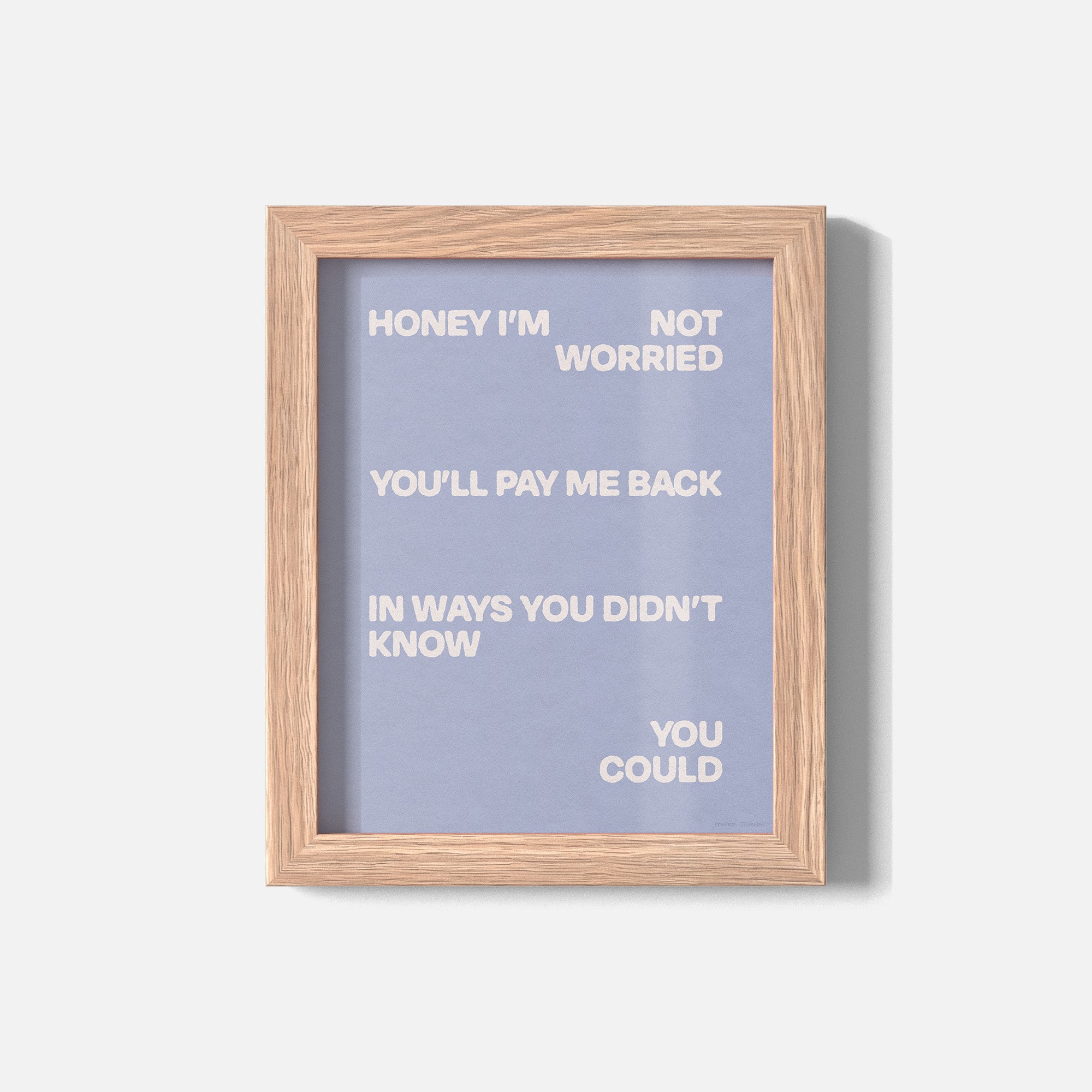 WORRIED PRINT