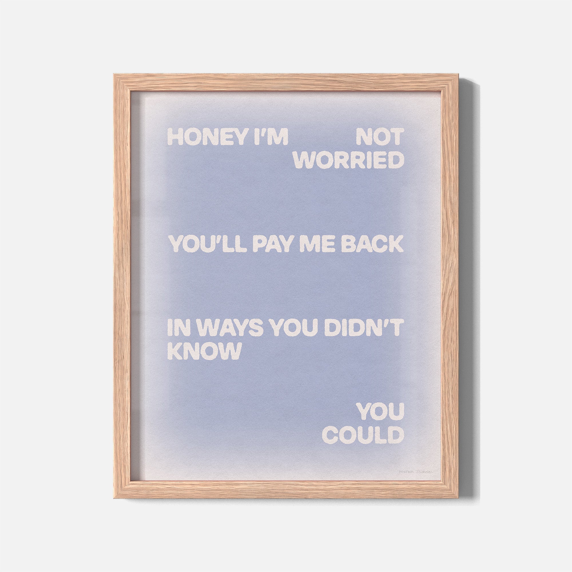 WORRIED PRINT