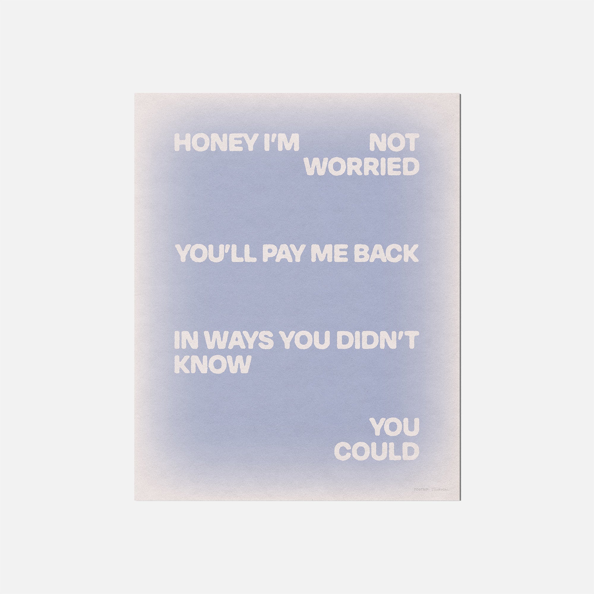 WORRIED PRINT