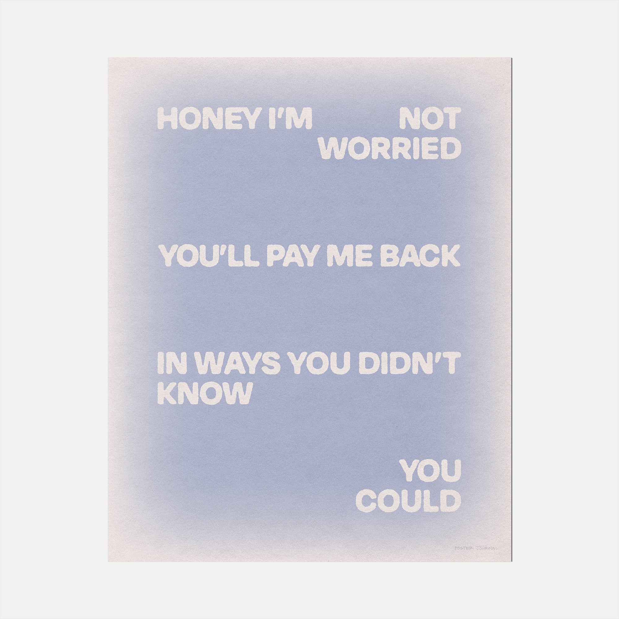 WORRIED PRINT