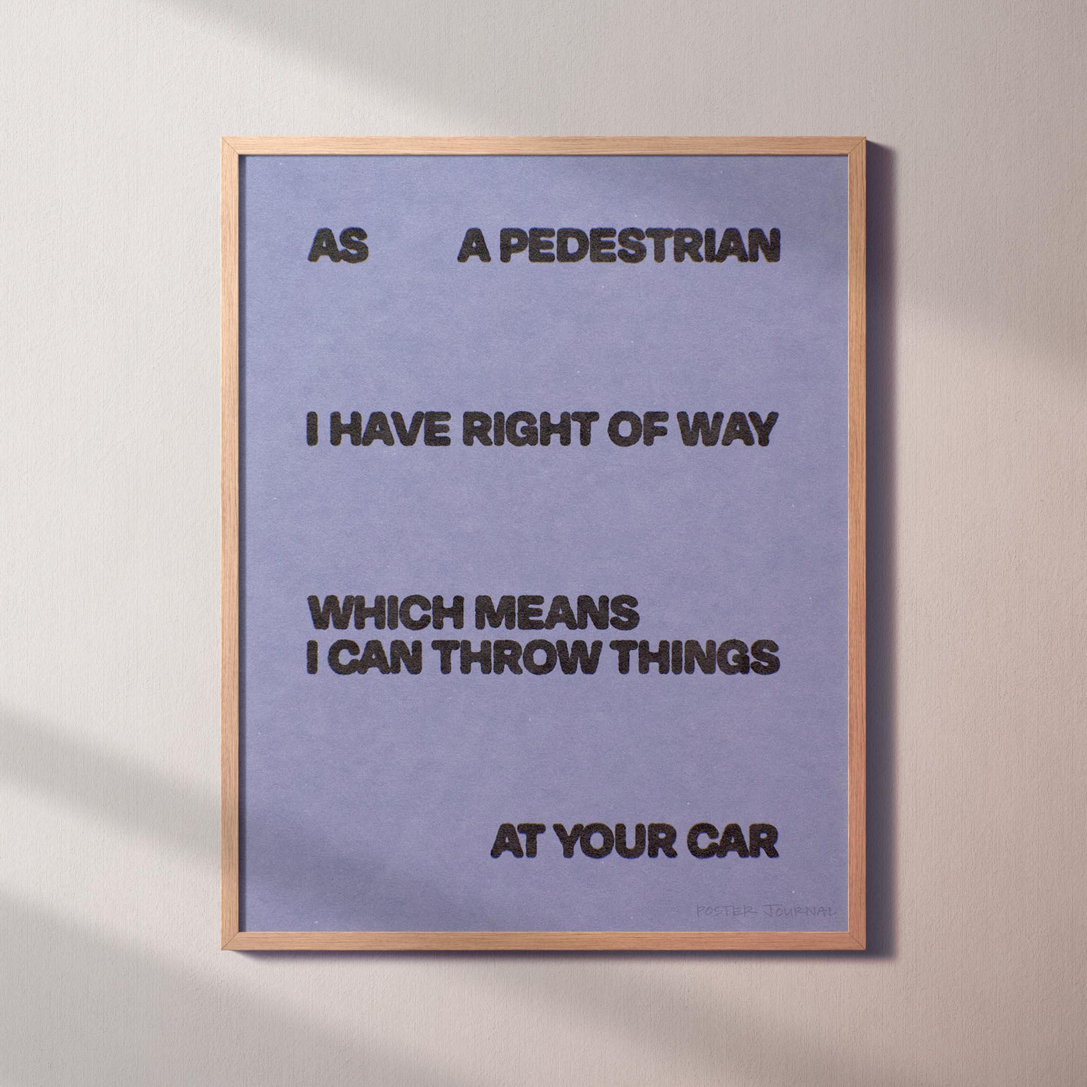 PEDESTRIAN PRINT