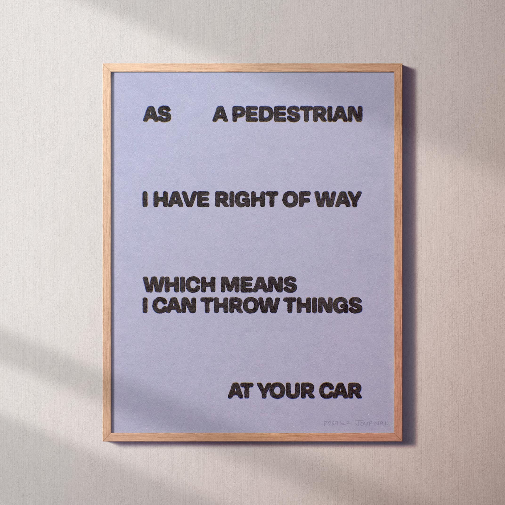 PEDESTRIAN PRINT